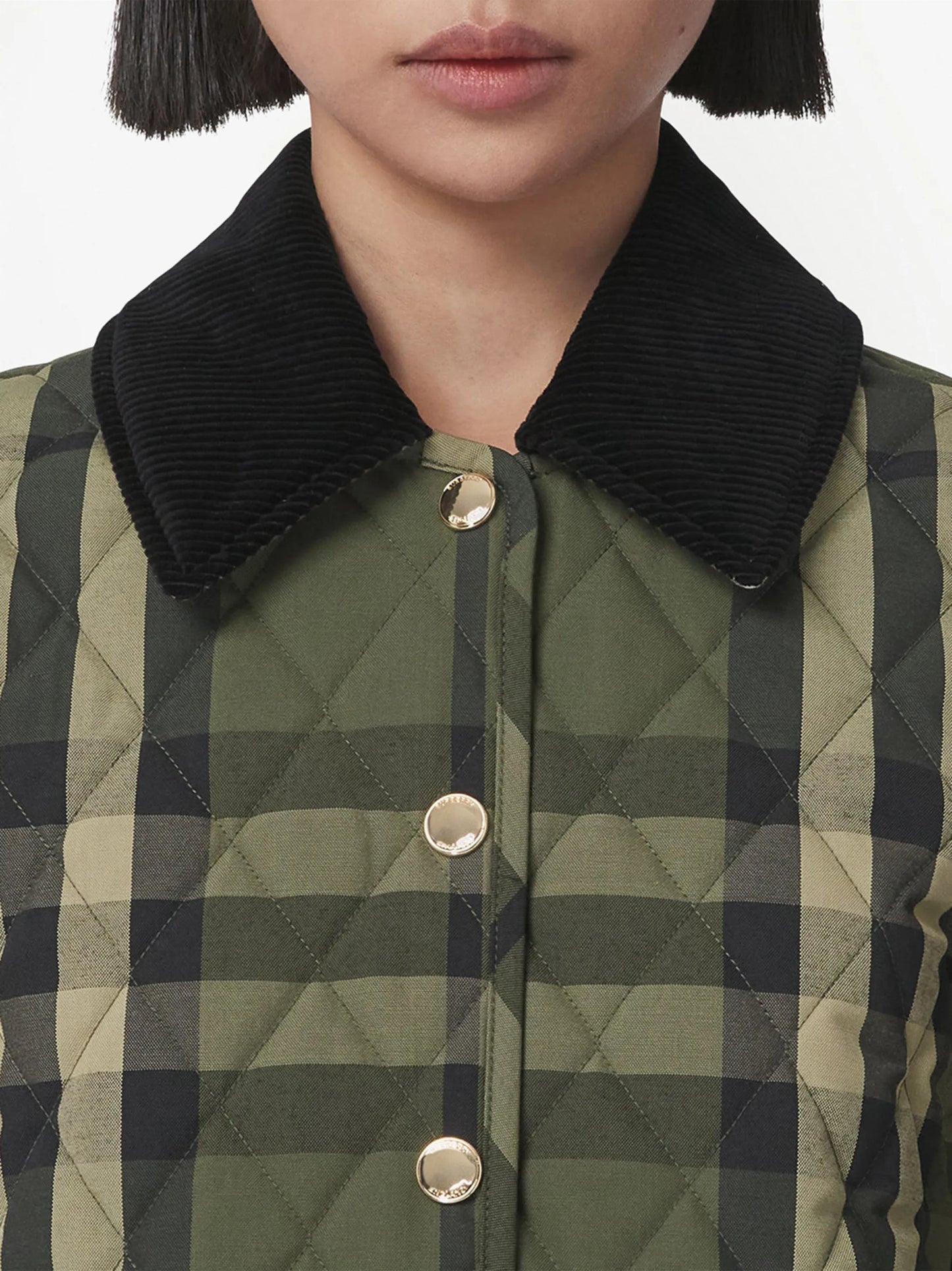 quilted checked jacket