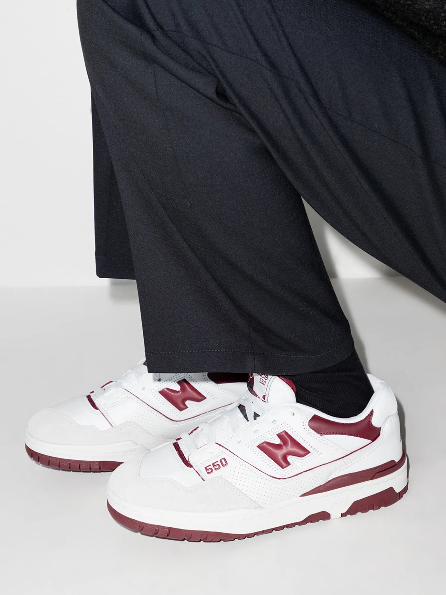550 "Burgundy" low-top sneakers