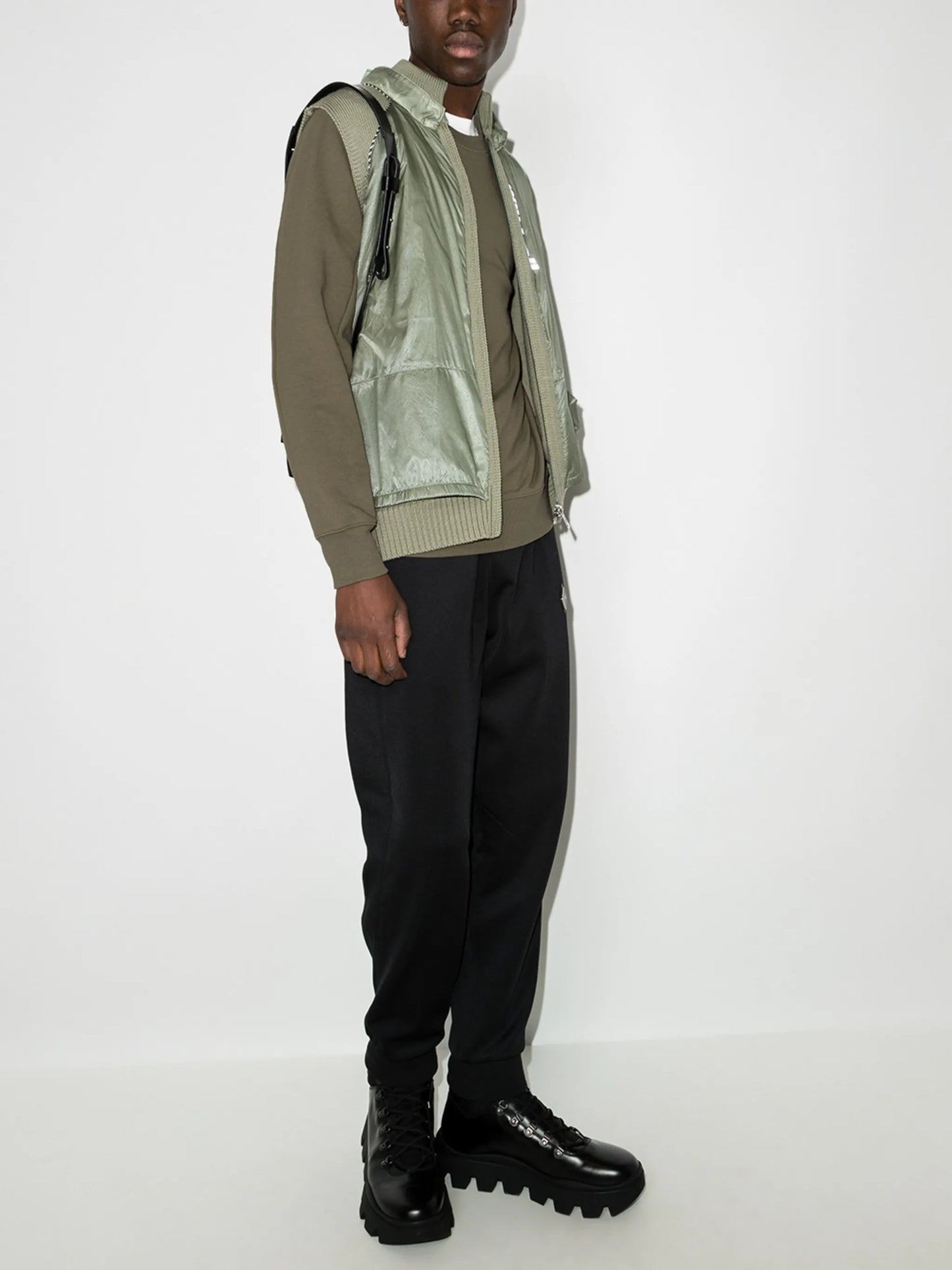 logo strap crew neck sweatshirt