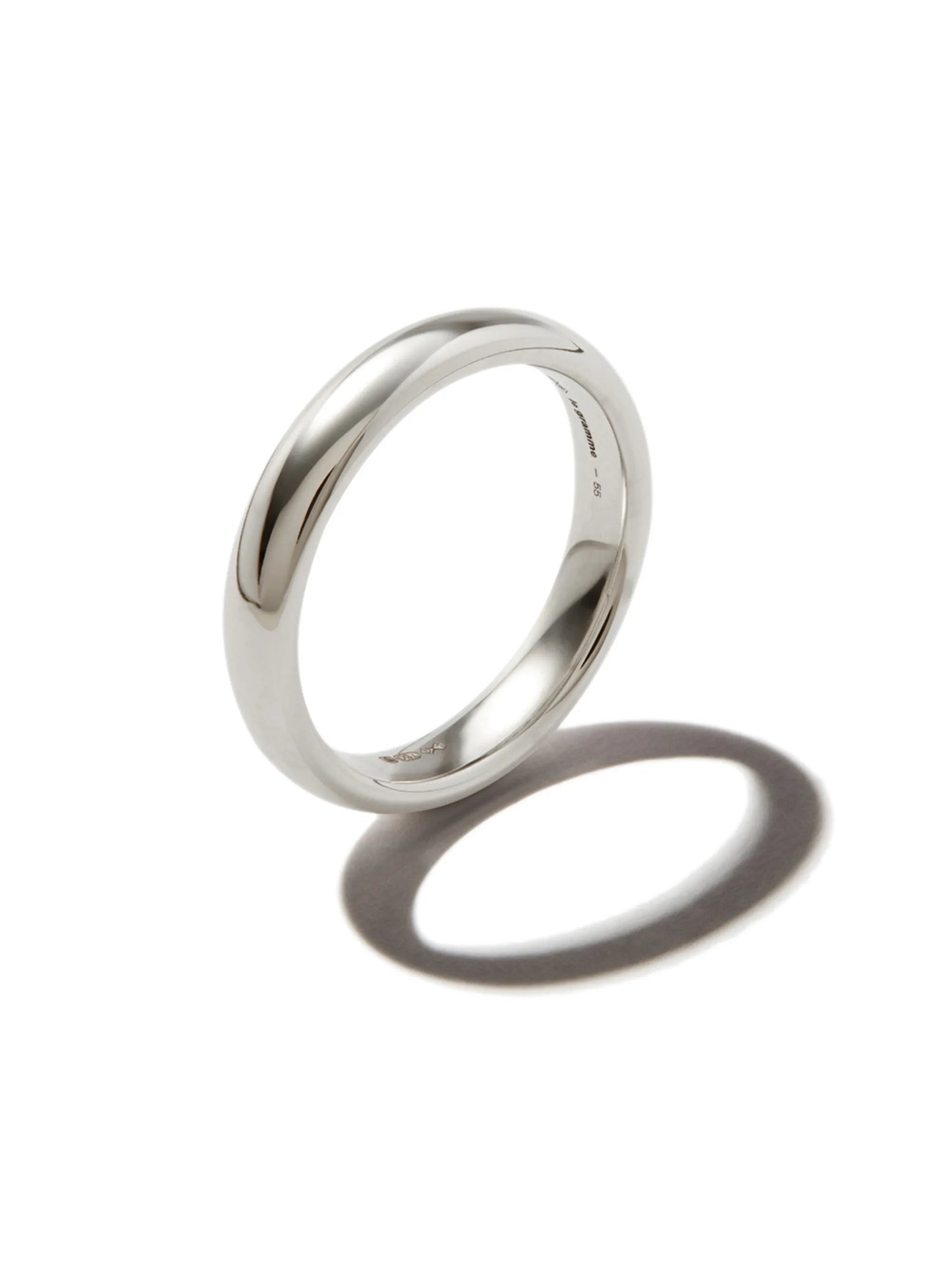 18kt white gold 6g beveled ring