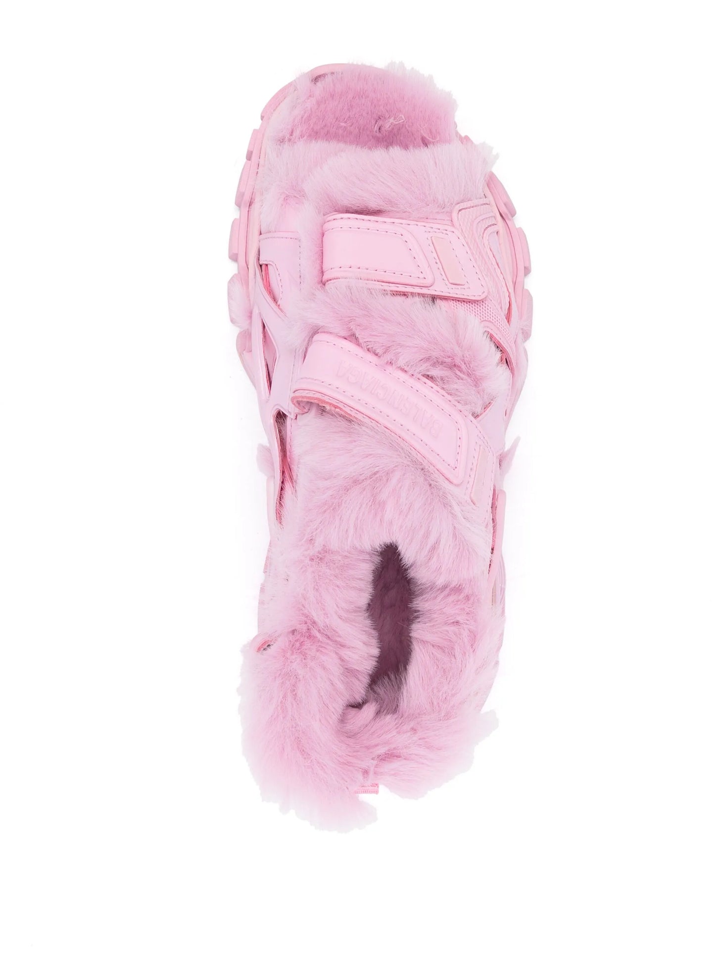 faux-fur Track sandals