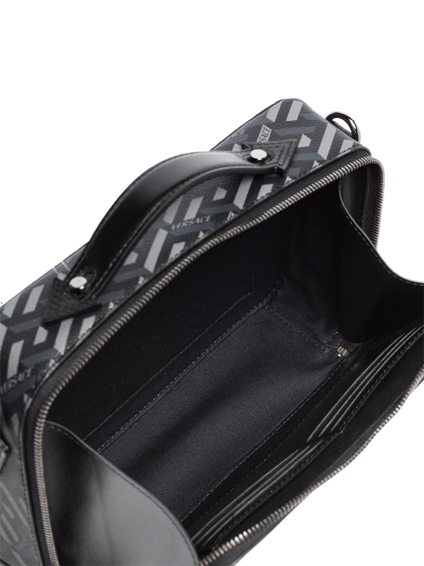 La Greca print camera bag