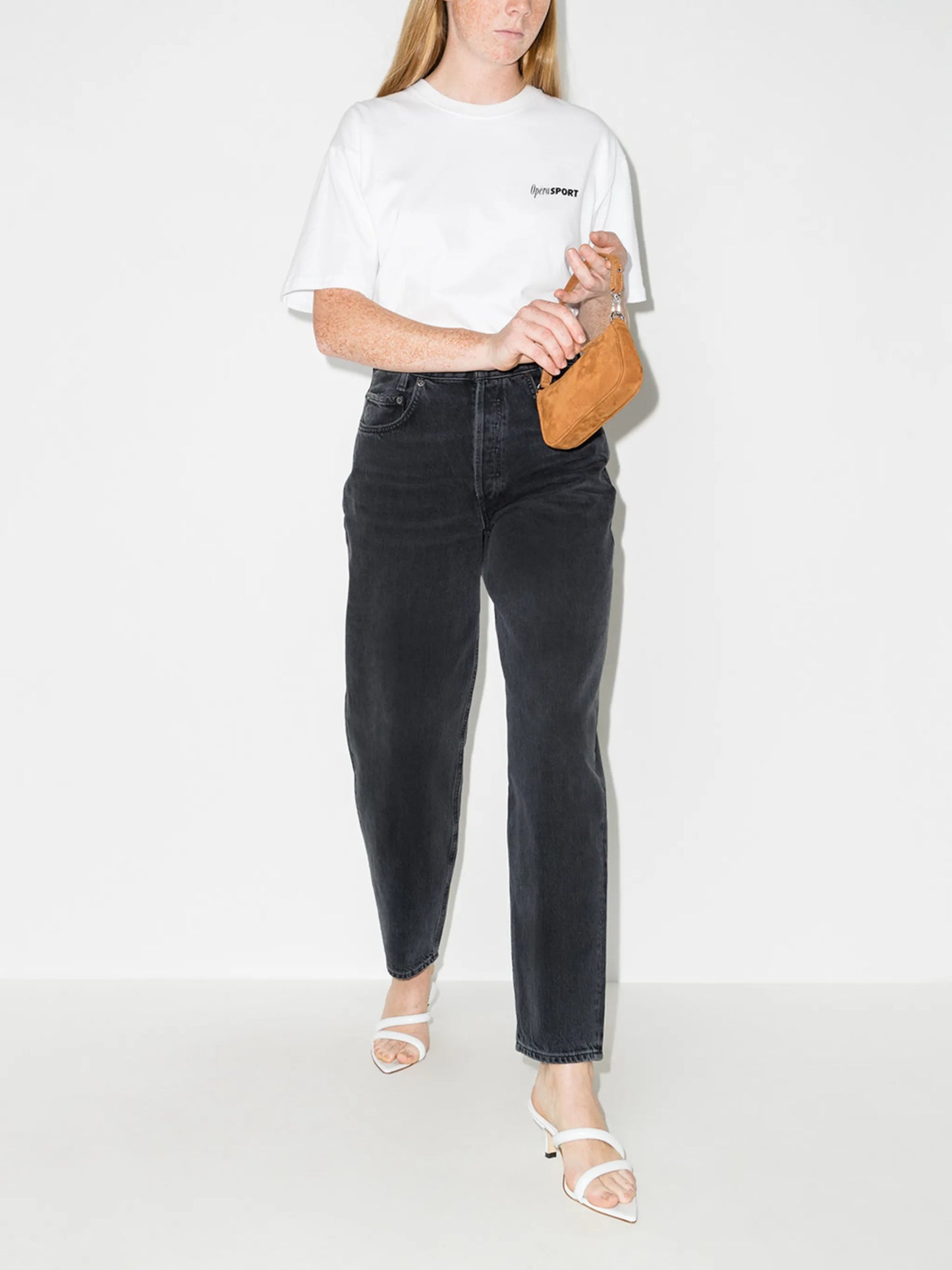 baggy high-rise jeans