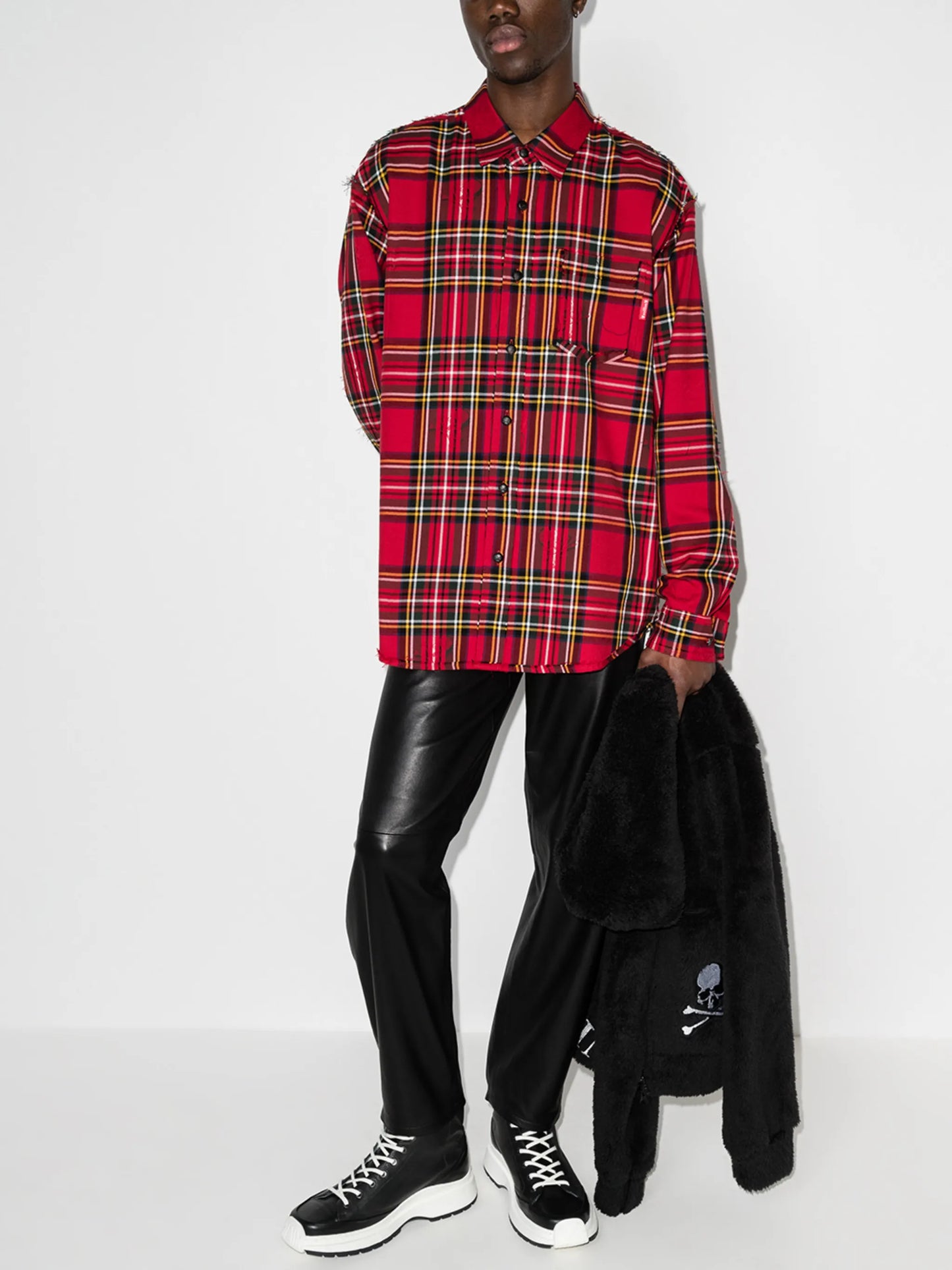 reversible plaid shirt