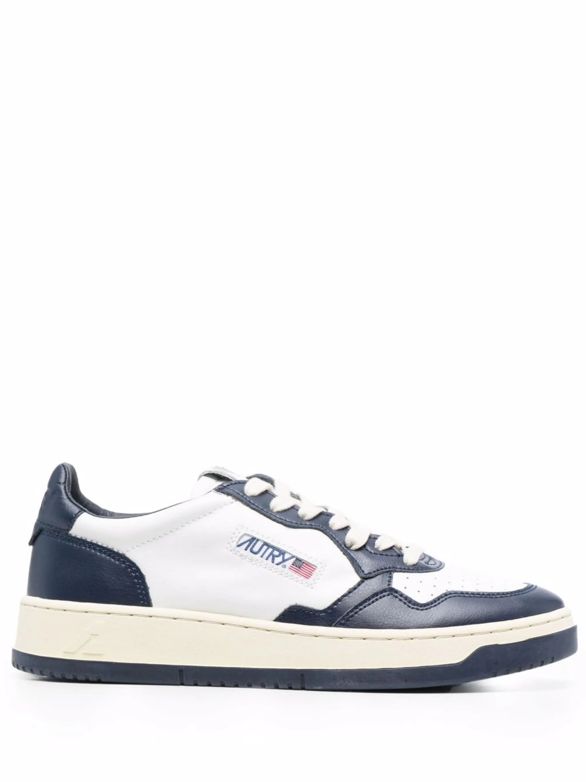 Action panelled low-top sneakers
