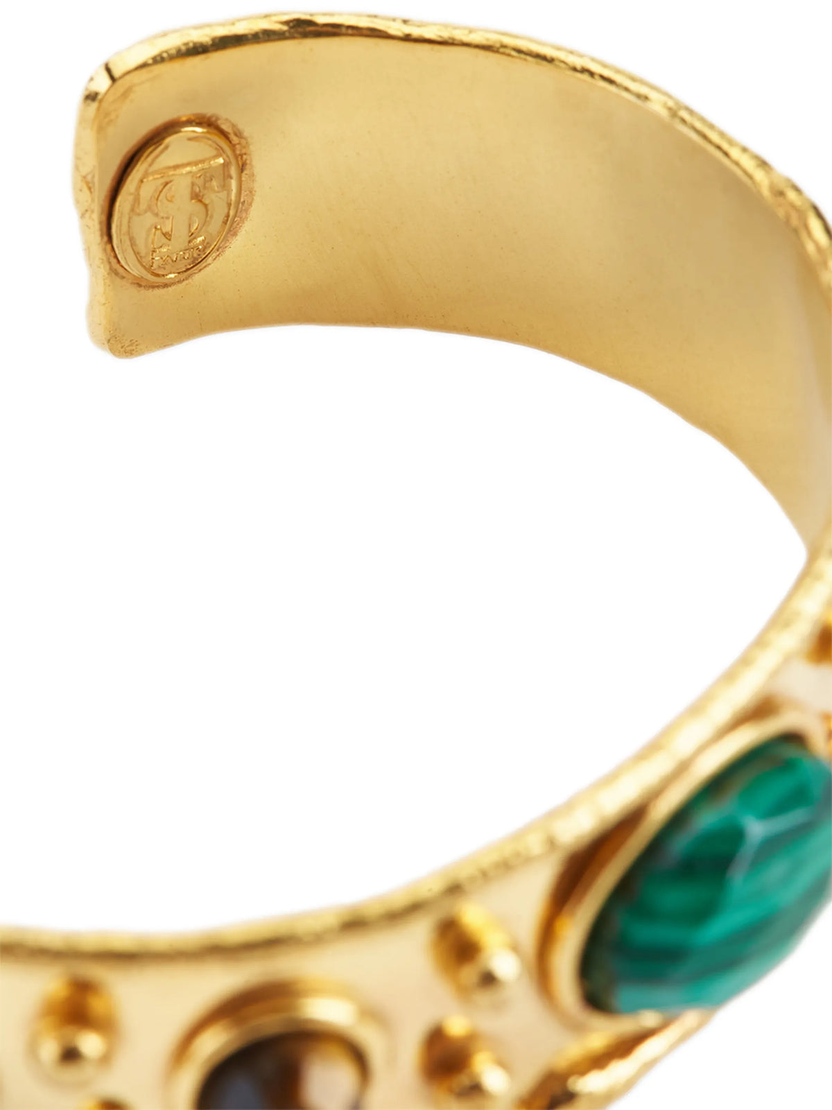 Byzantine faceted gemstone cuff