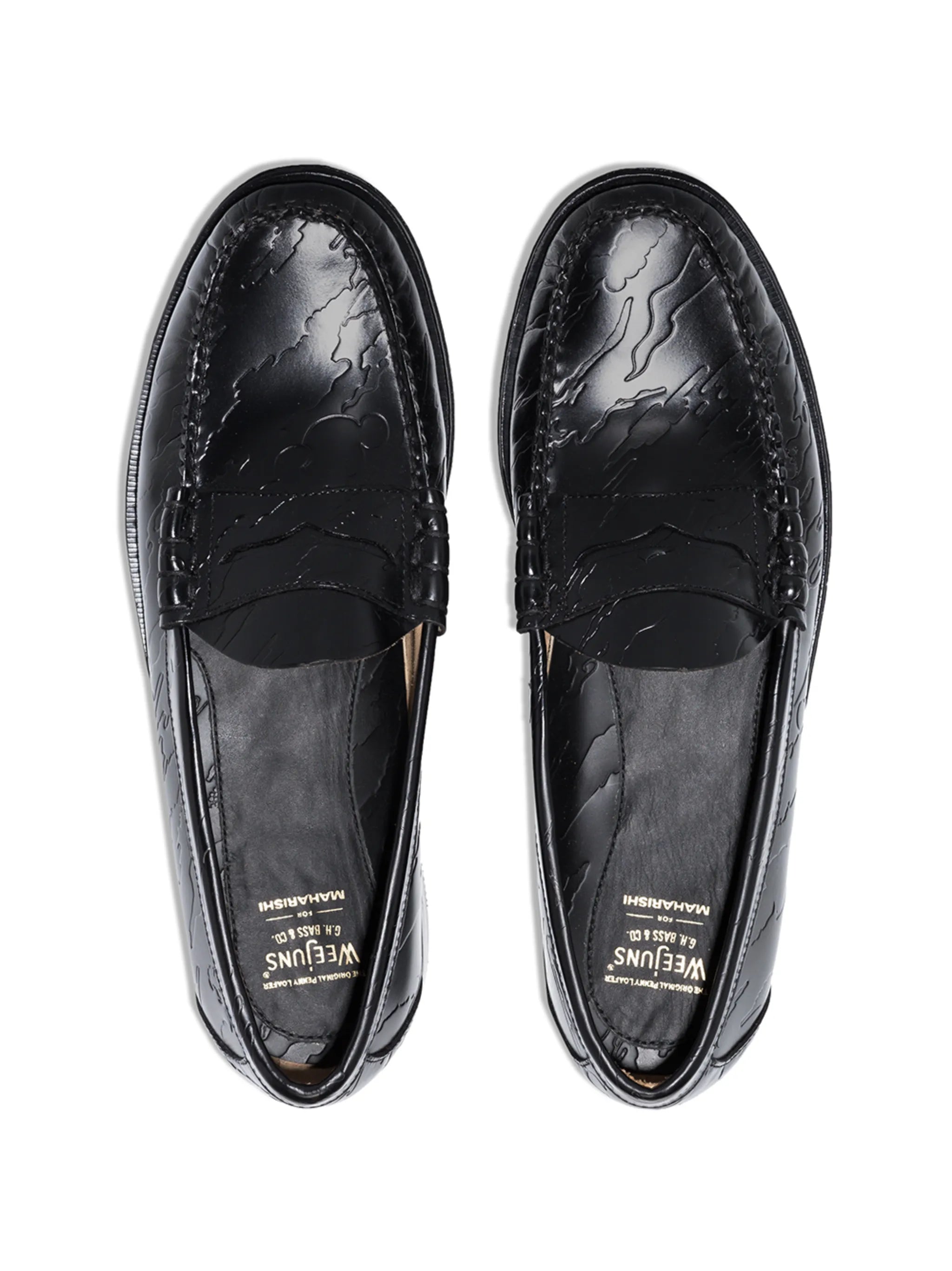 x Maharishi Weejun Larson embossed loafers