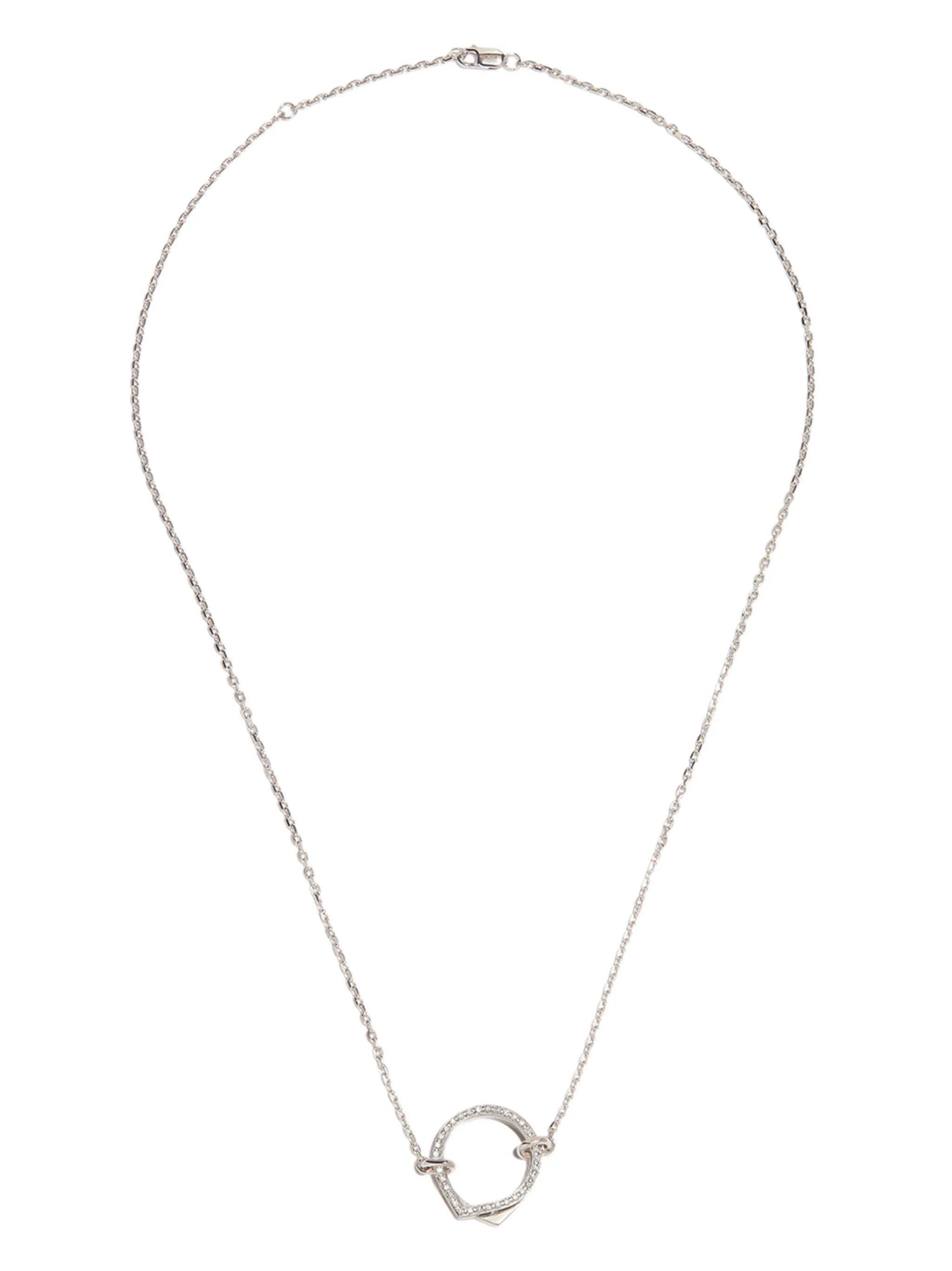 18kt white gold Antifer diamond necklace