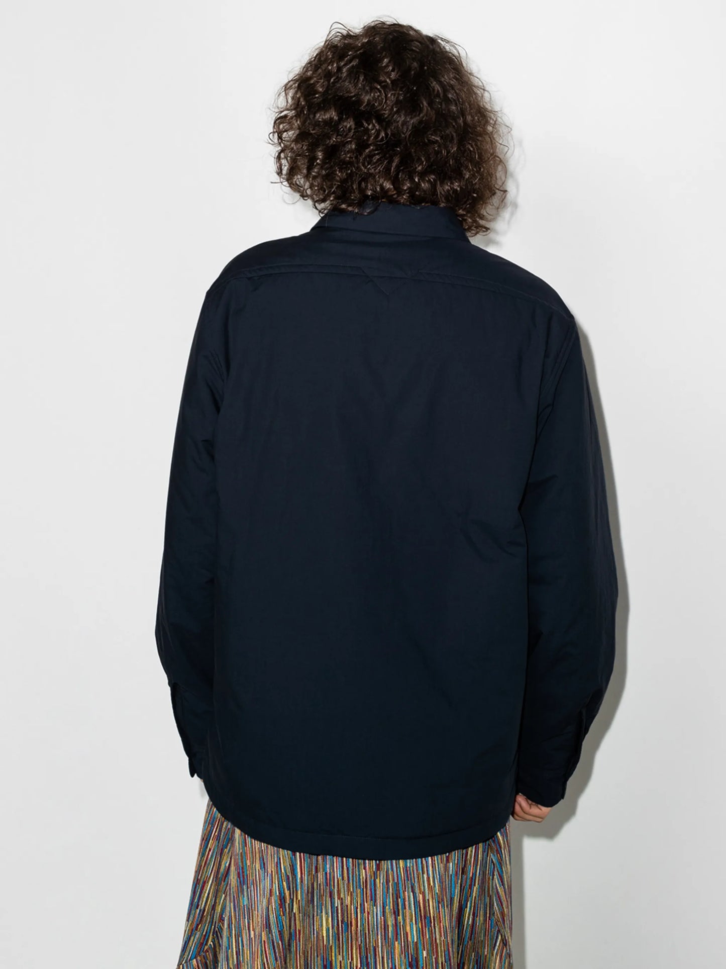Tiger-patch long-sleeve shirt