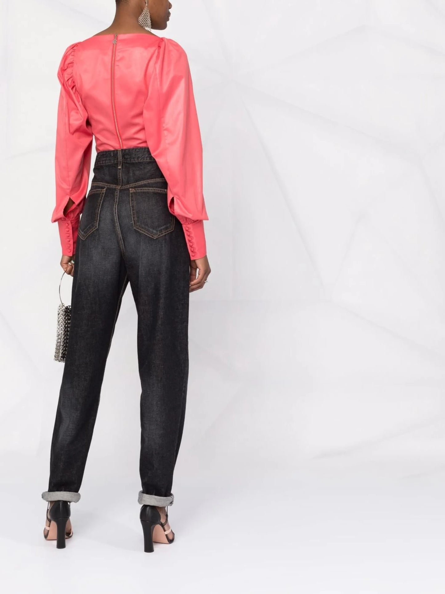 high-rise boyfriend jeans