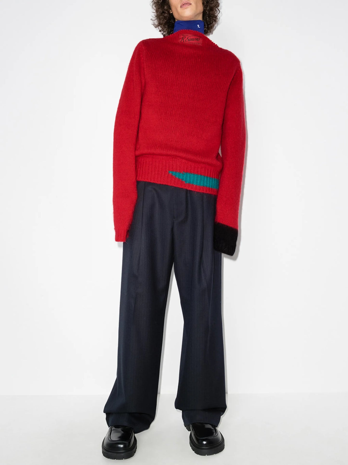 Vintage funnel-neck jumper