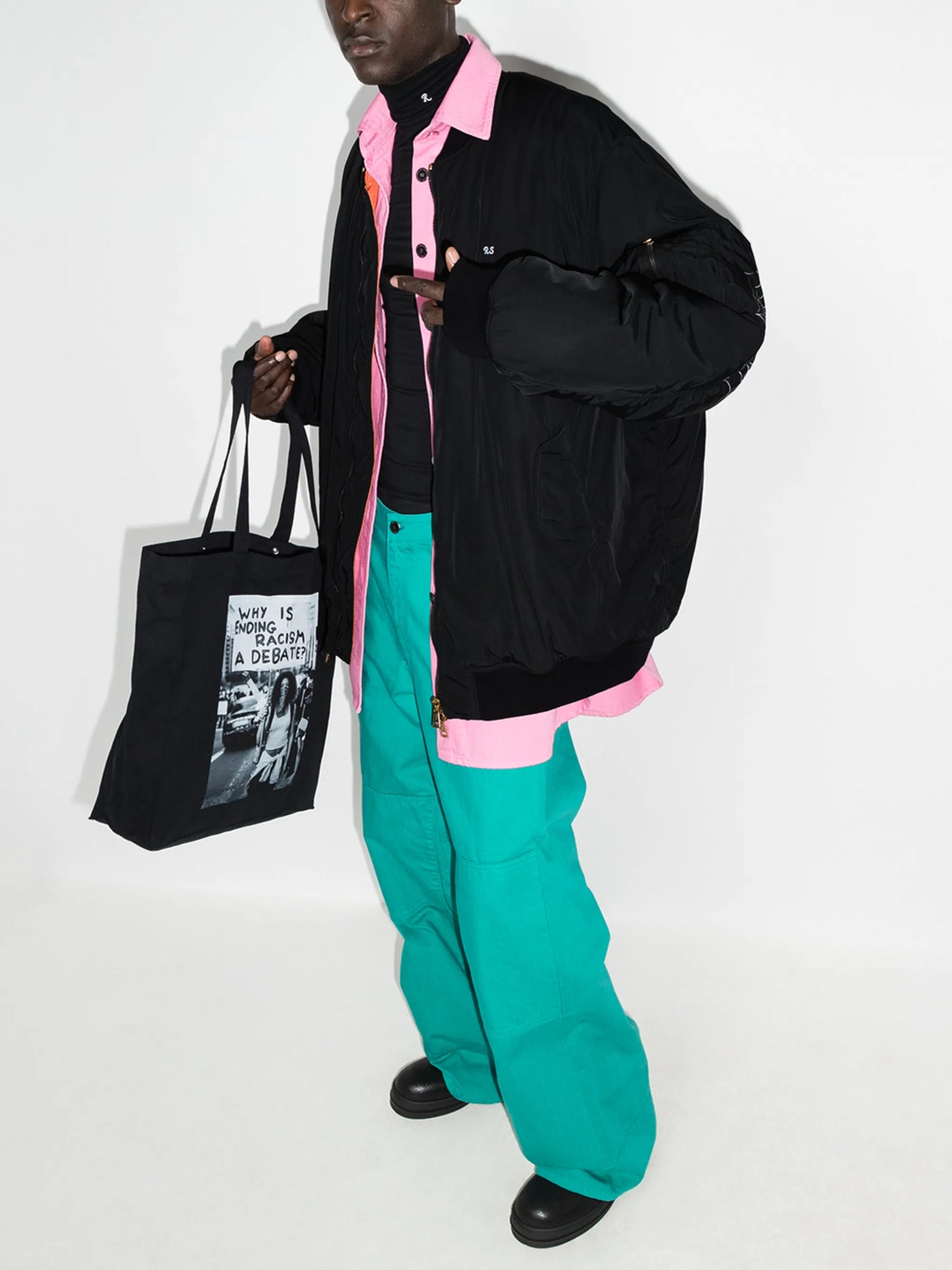 Gothic oversized bomber jakcet