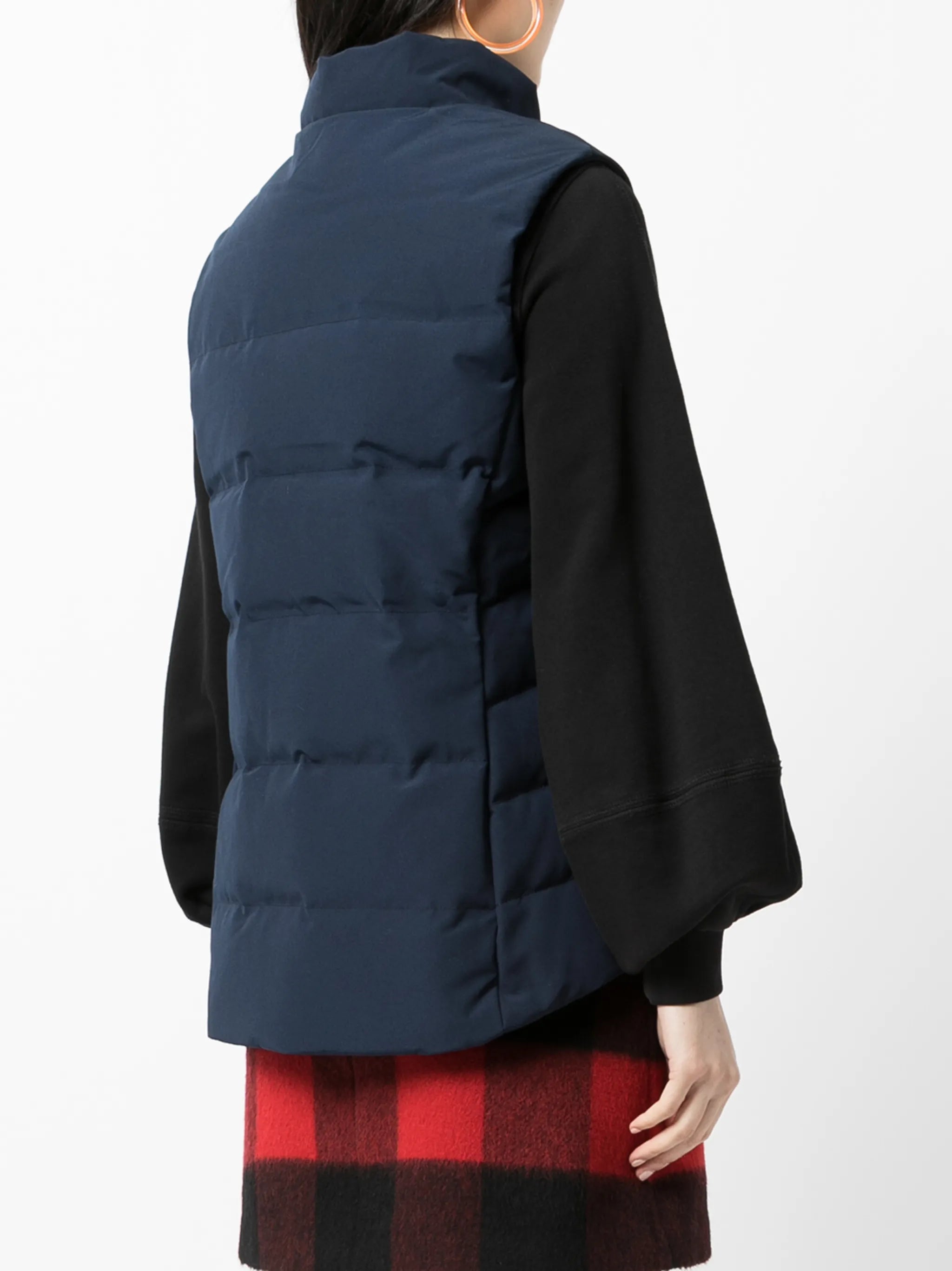 Blue Logo Patch Padded Gilet