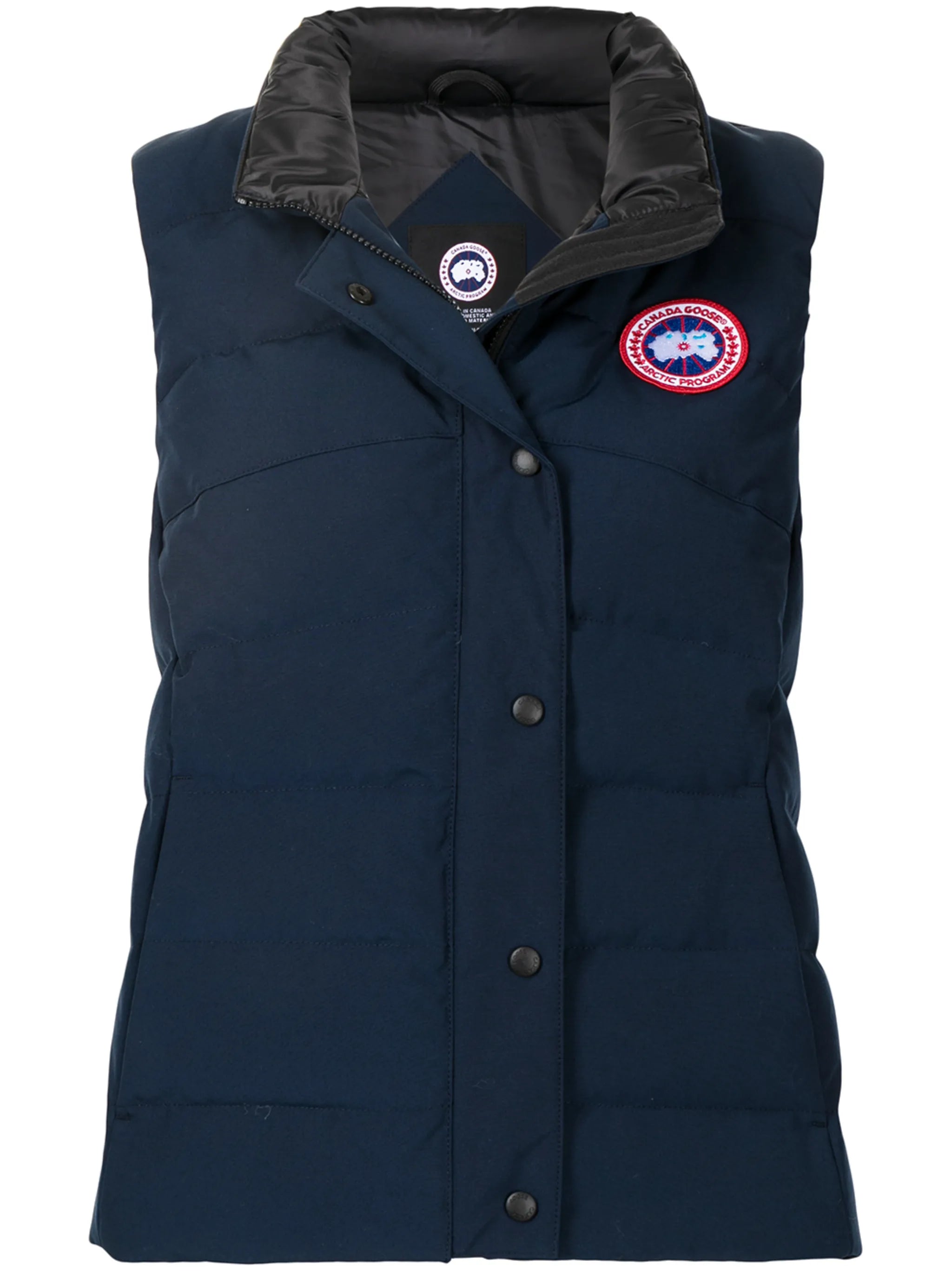 Blue Logo Patch Padded Gilet