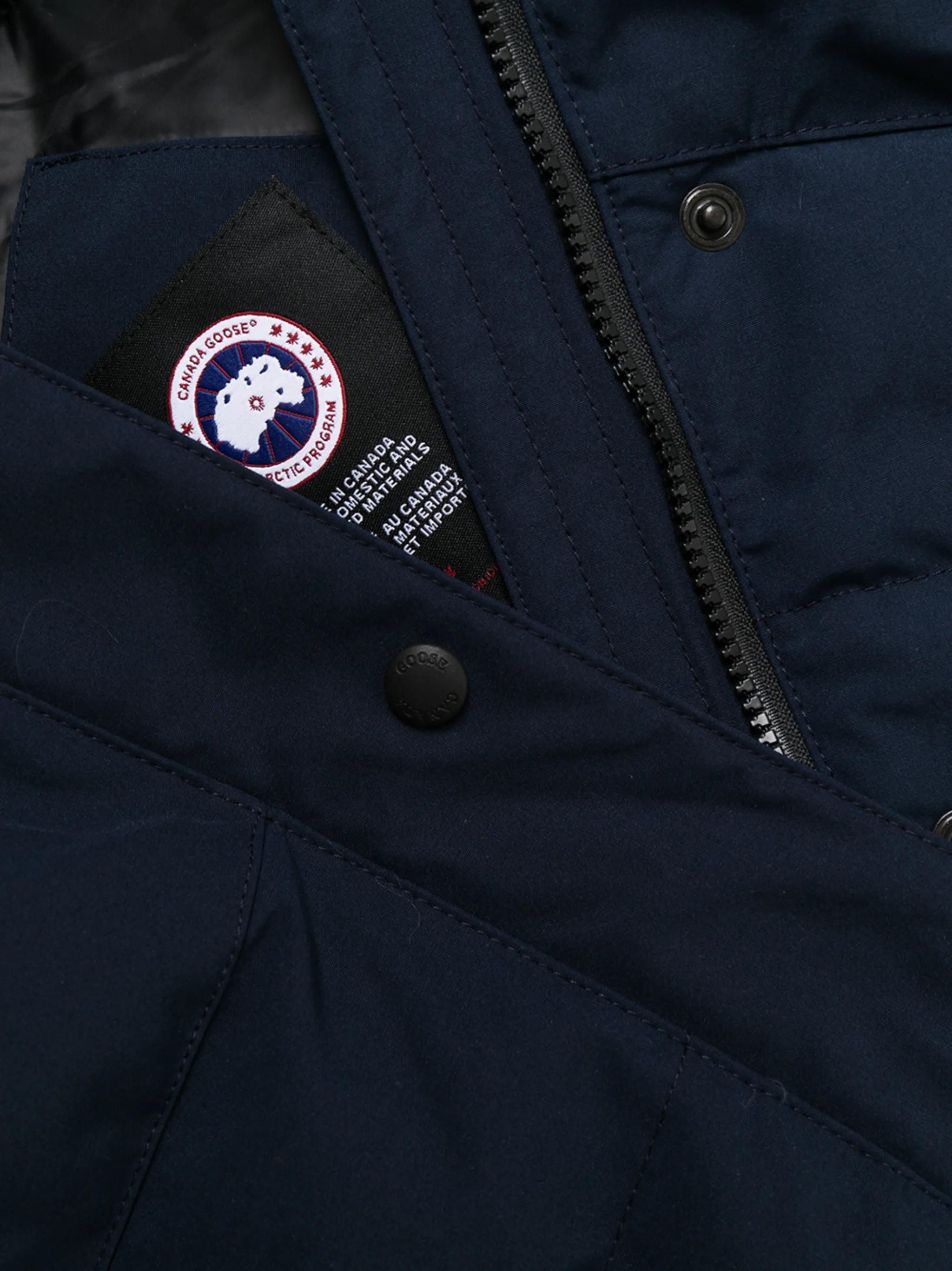Blue Logo Patch Padded Gilet