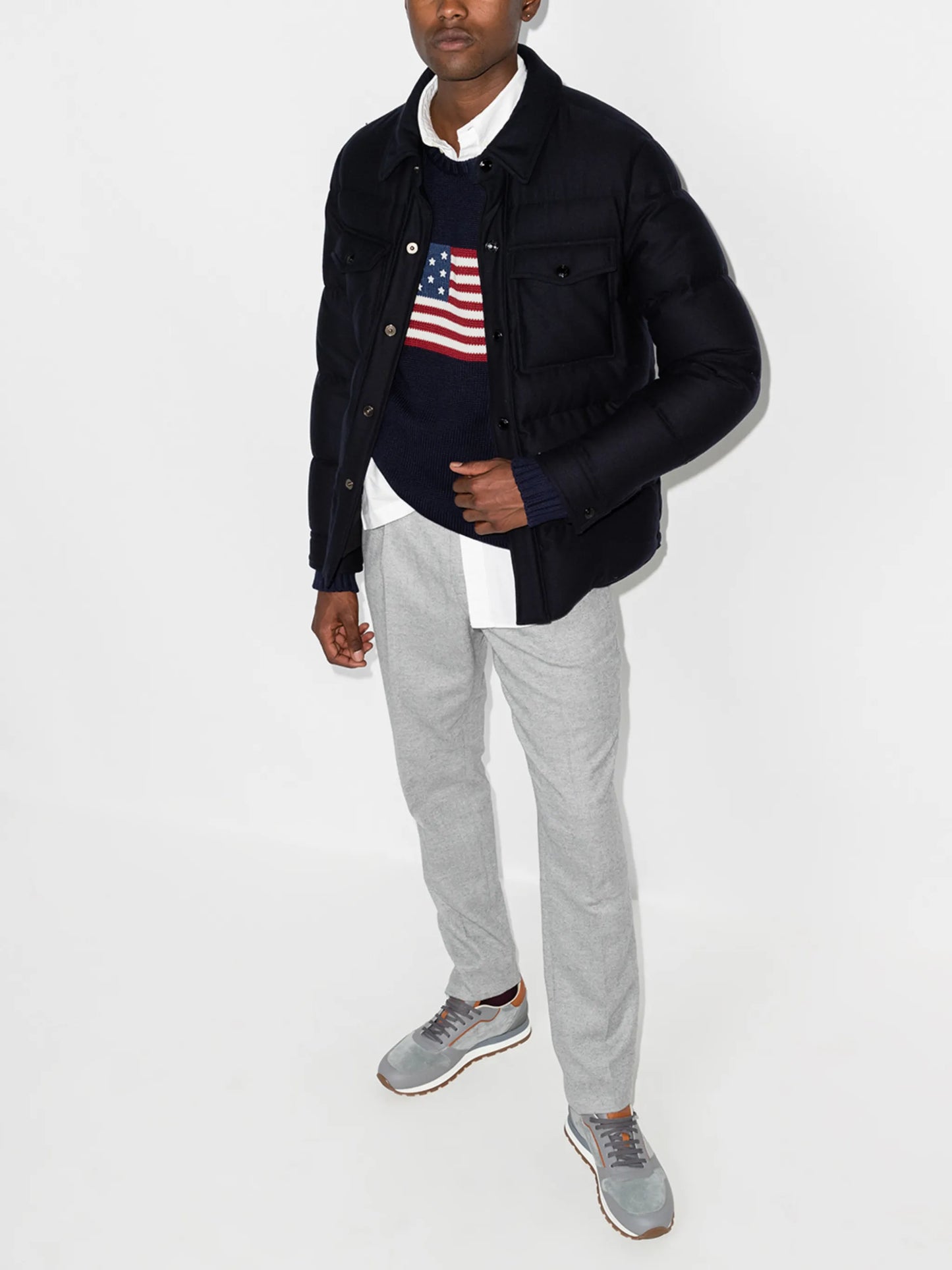 American Flag cotton jumper