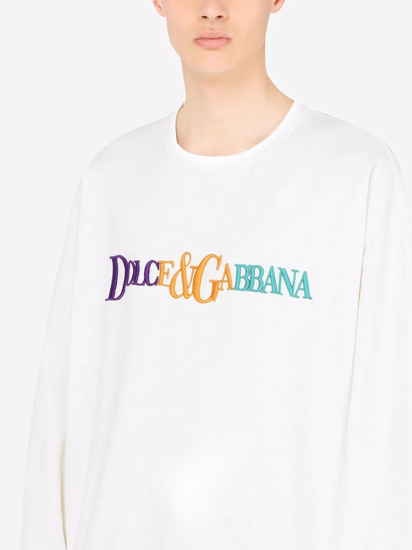 logo-embroidered sweatshirt