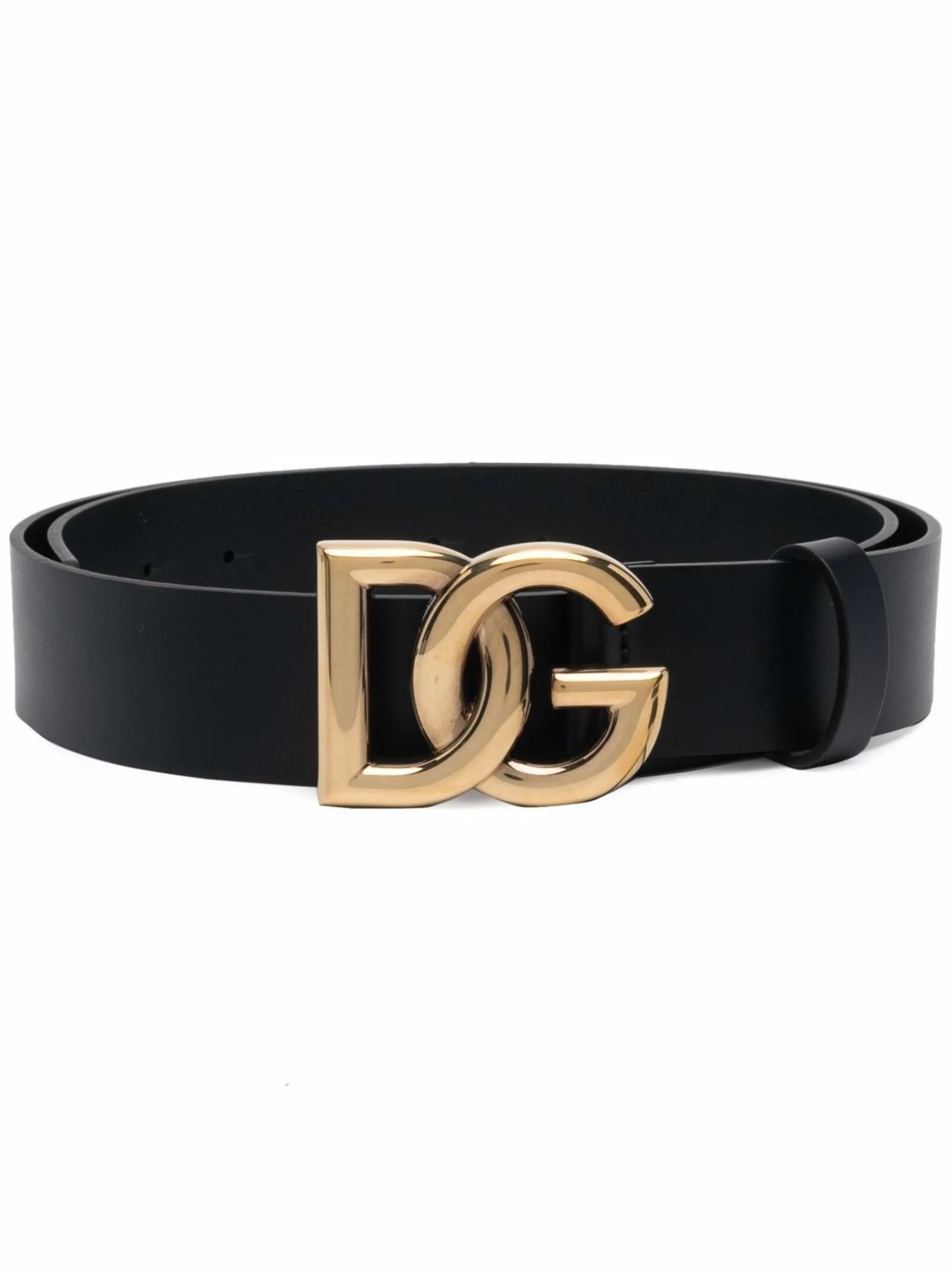 DG-logo calf-leather belt