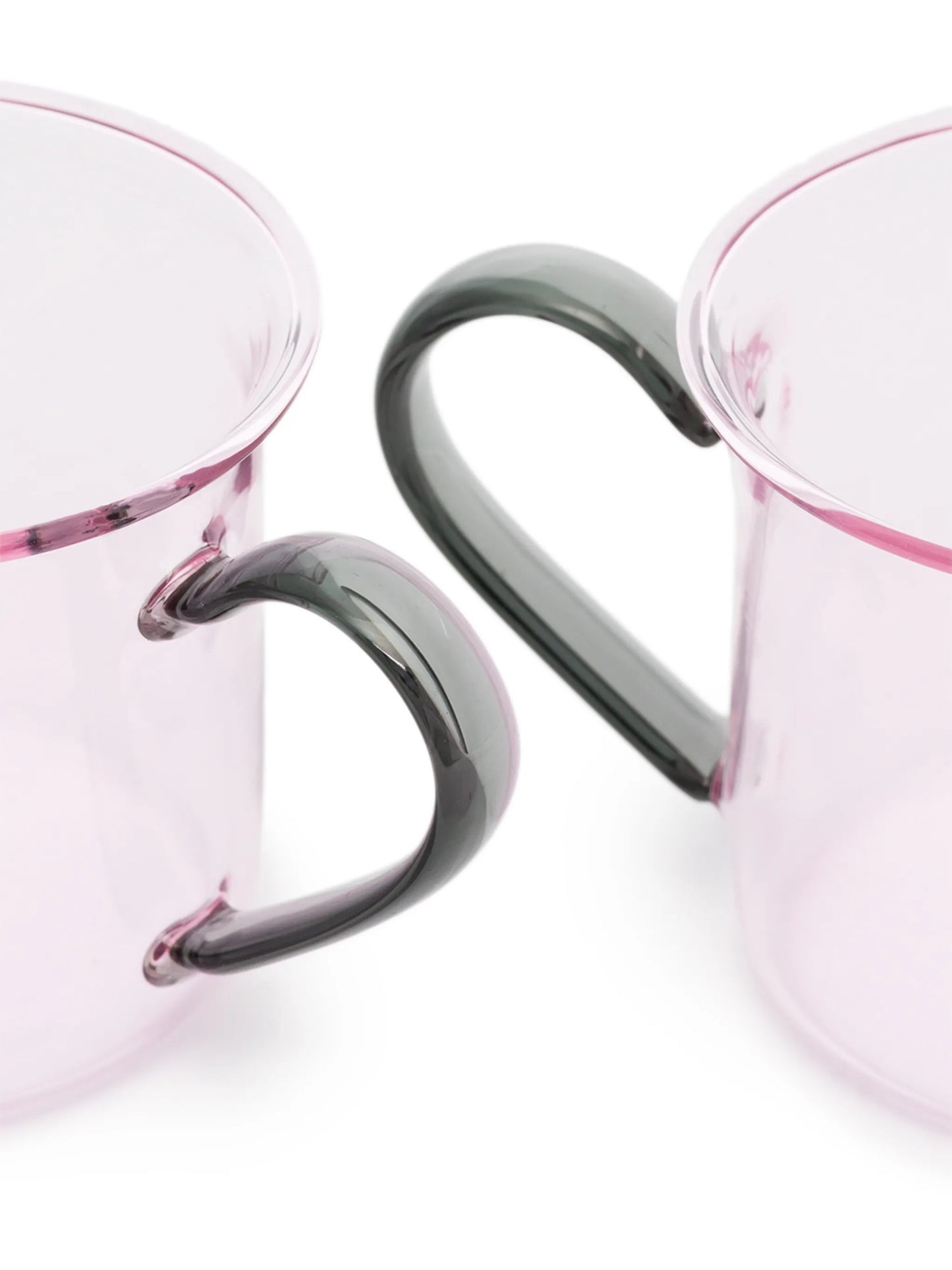 Borosilicate set-of-two glass mugs (230ml)