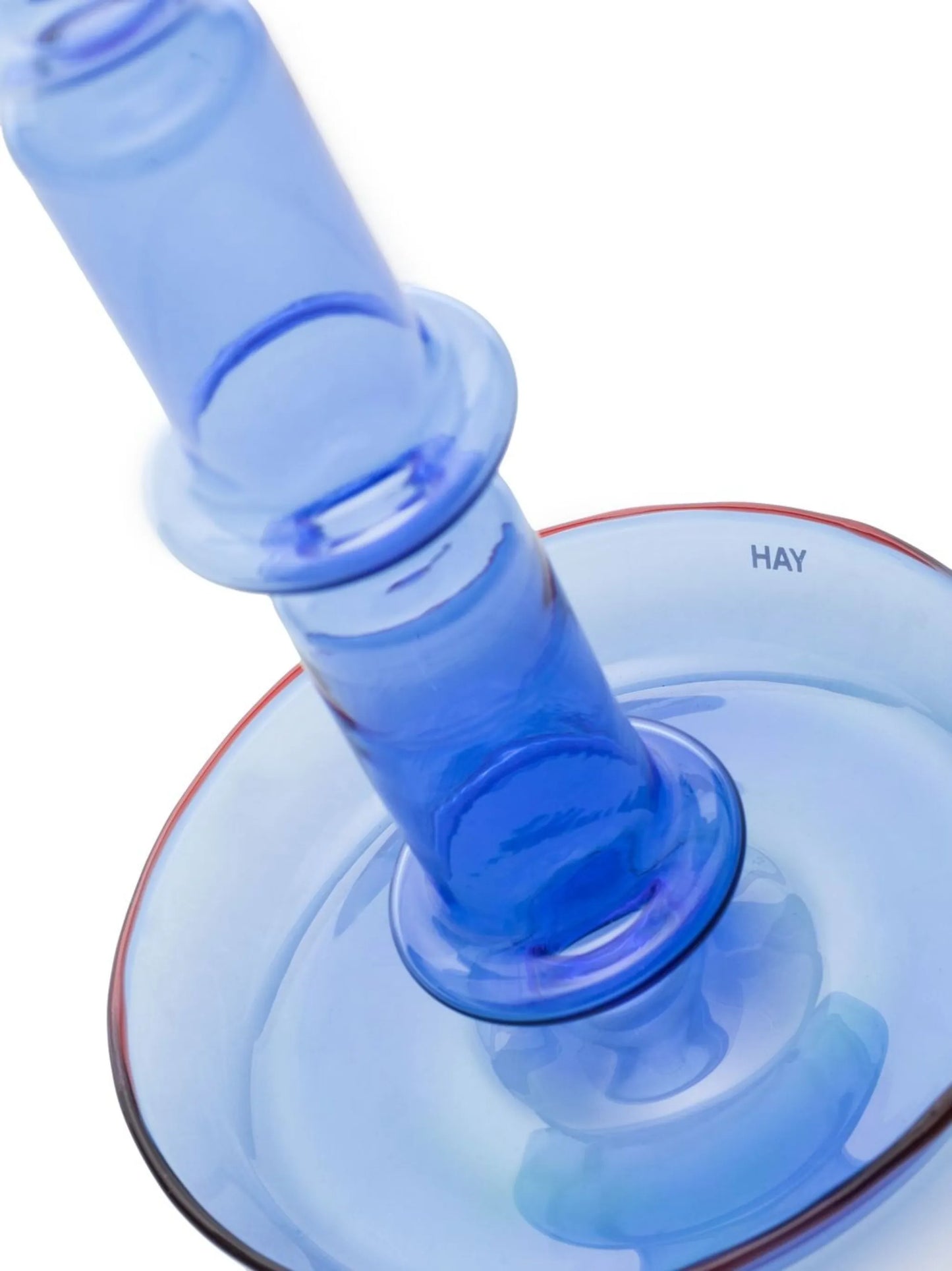 Flare tall glass candleholder