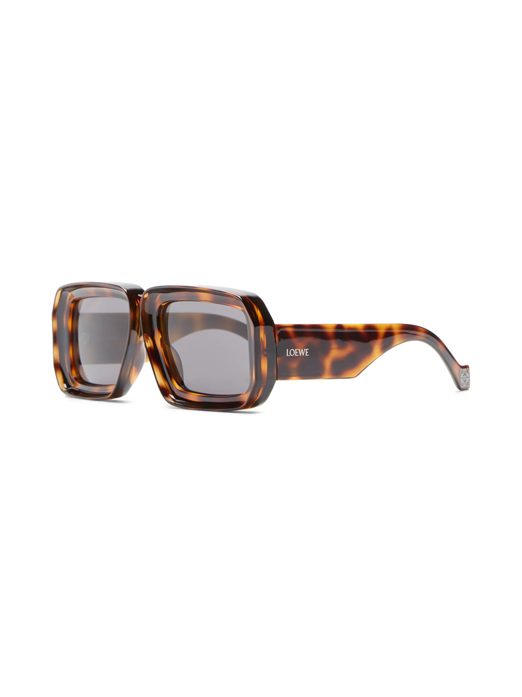 Paula's Ibiza tortoiseshell rectangle-frame sunglasses