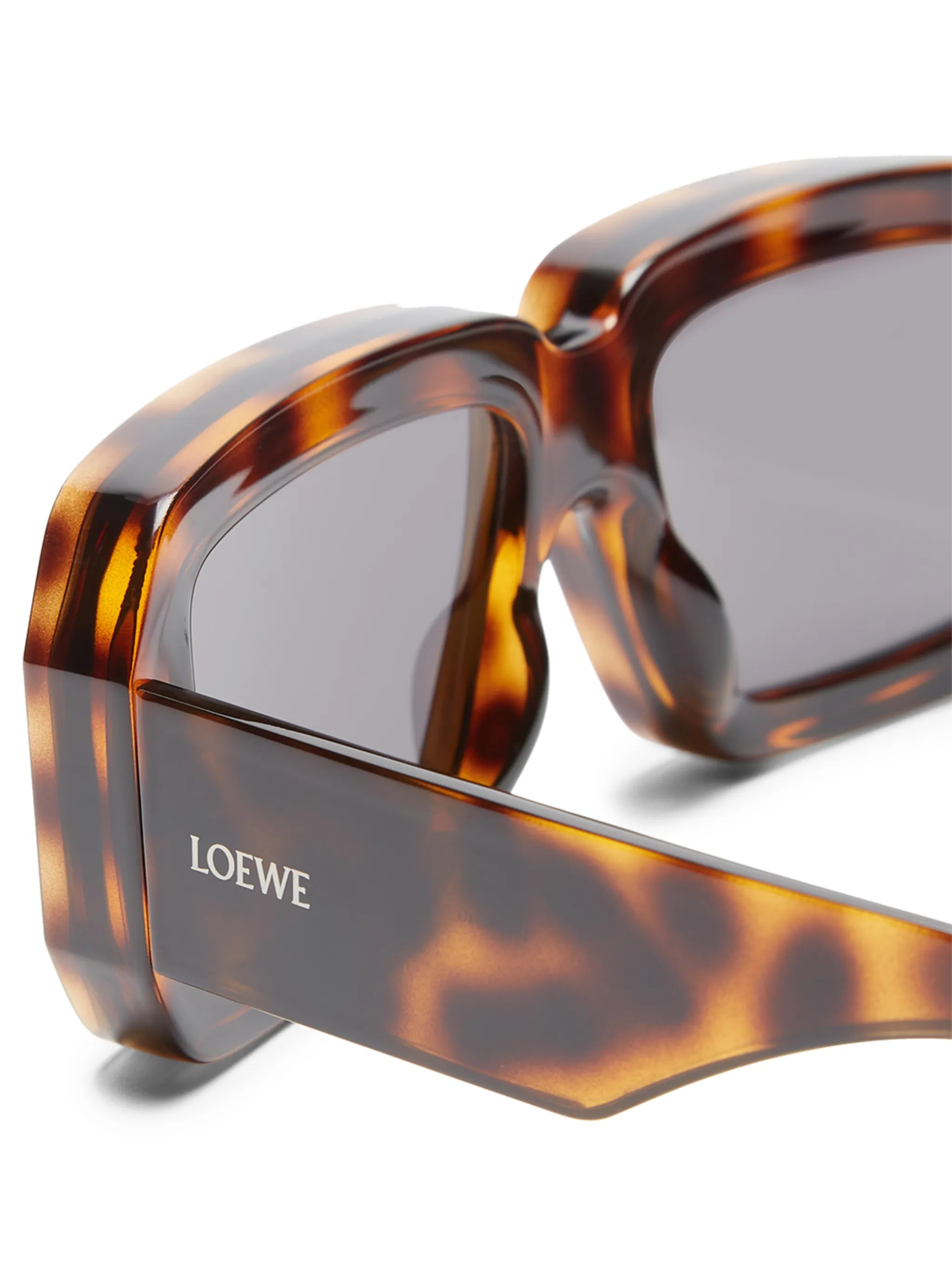 Paula's Ibiza tortoiseshell rectangle-frame sunglasses