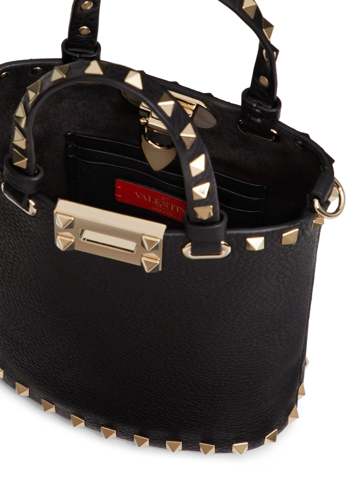 Rockstud leather crossbody bag