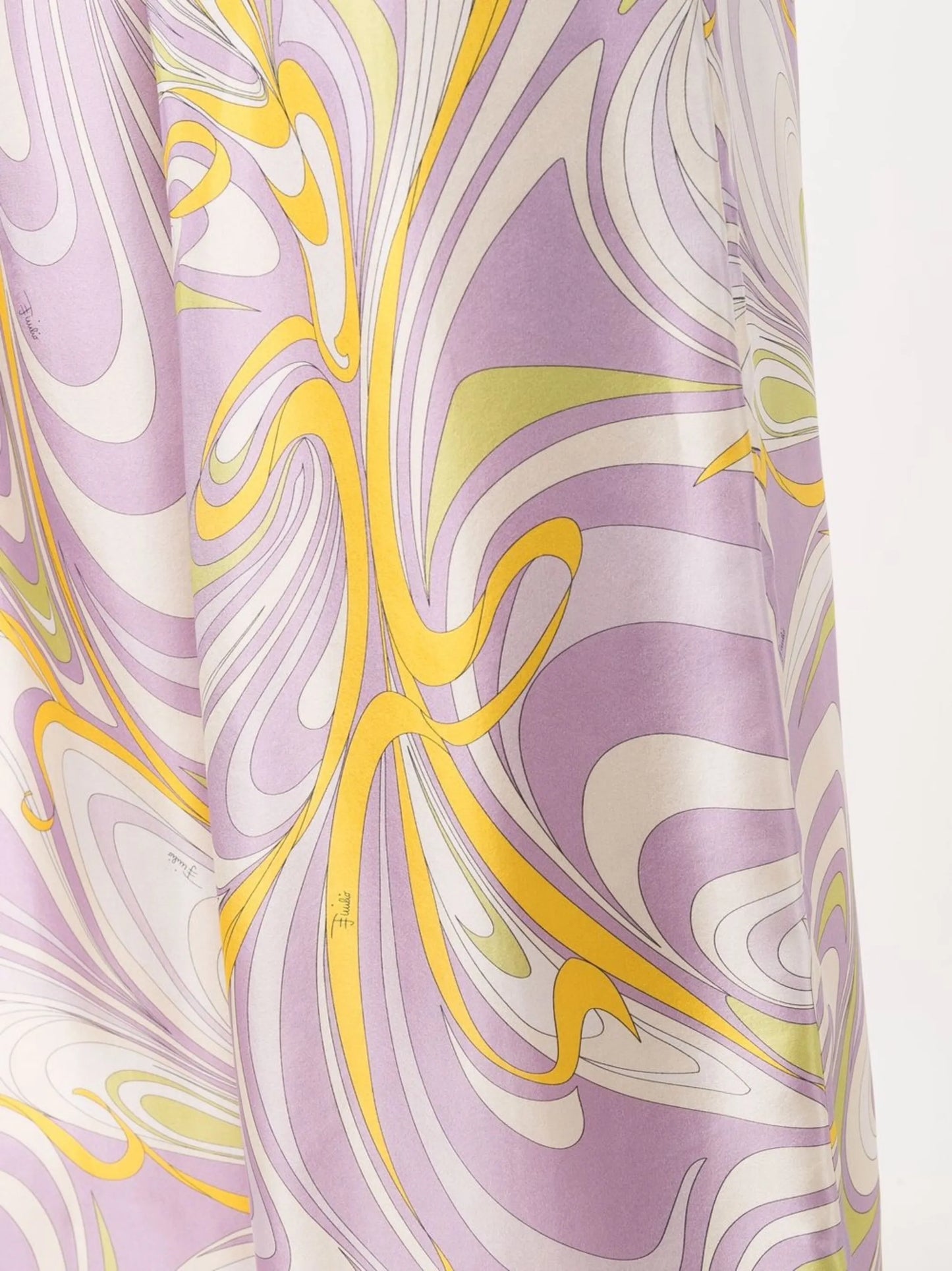 Onde-print wide-leg trousers