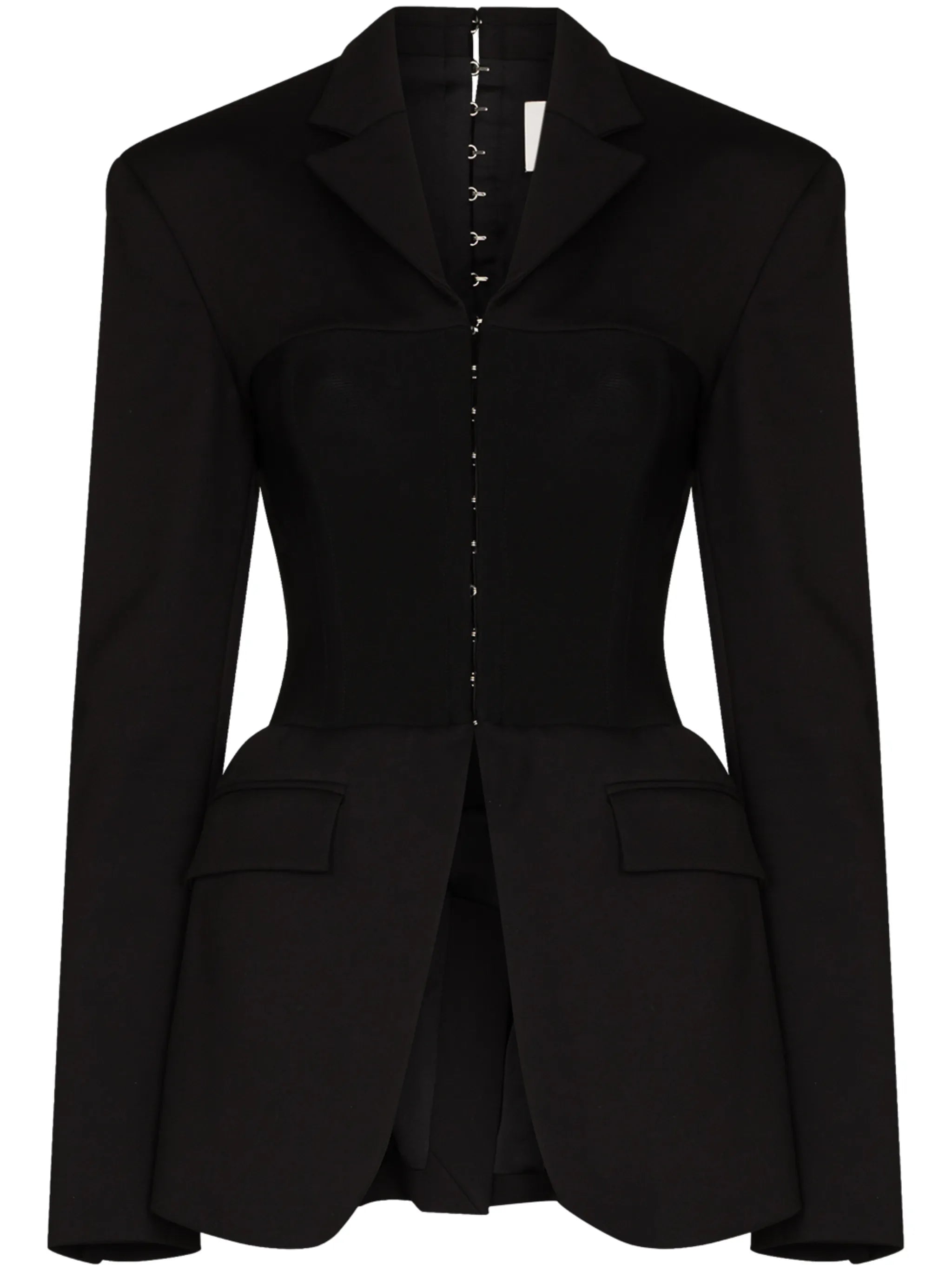 fitted corset-style blazer