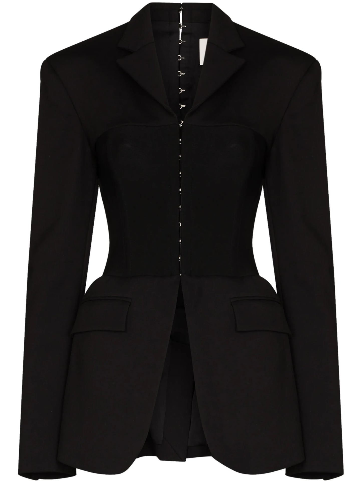 fitted corset-style blazer