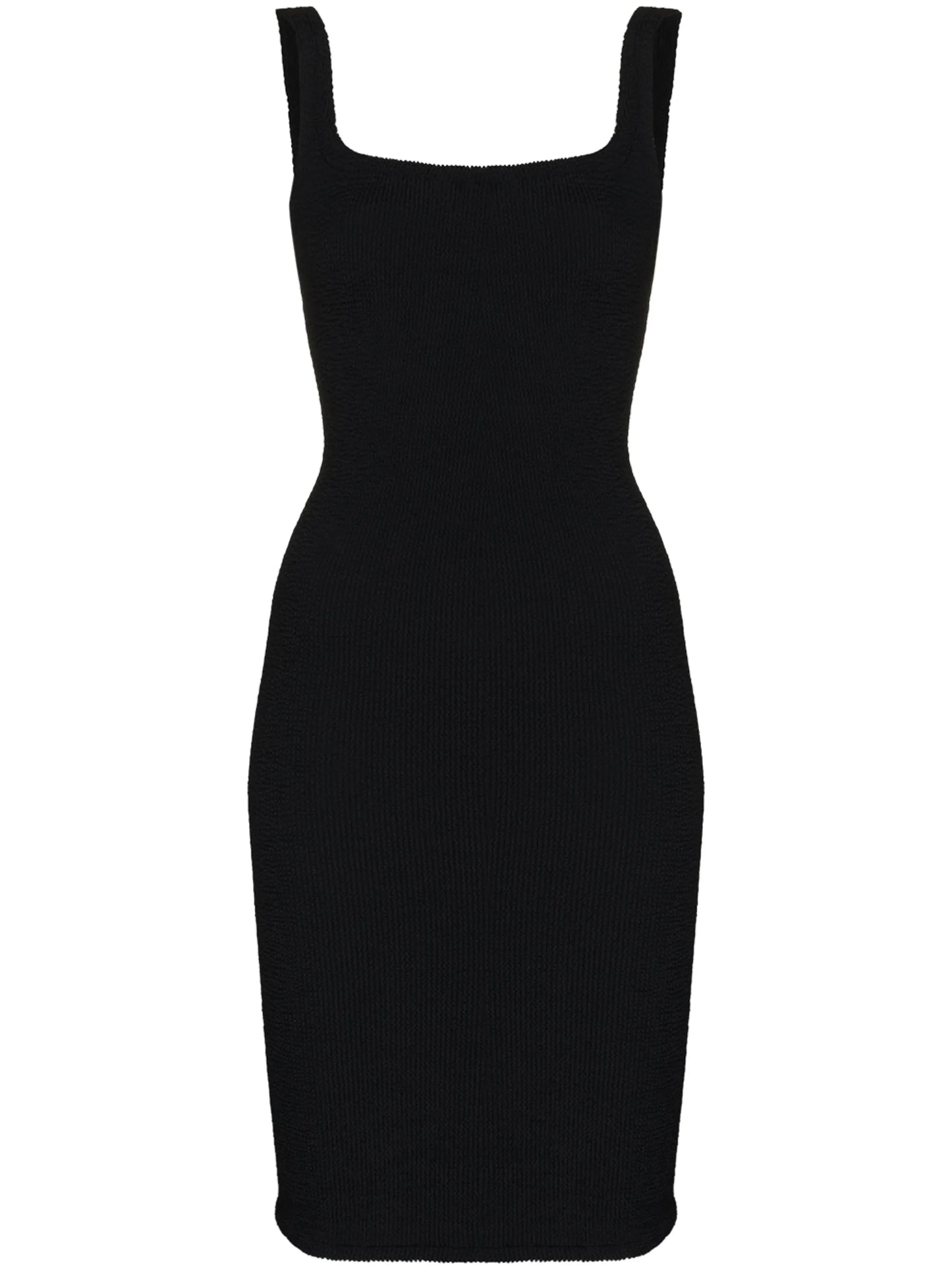 seersucker square neck mini dress