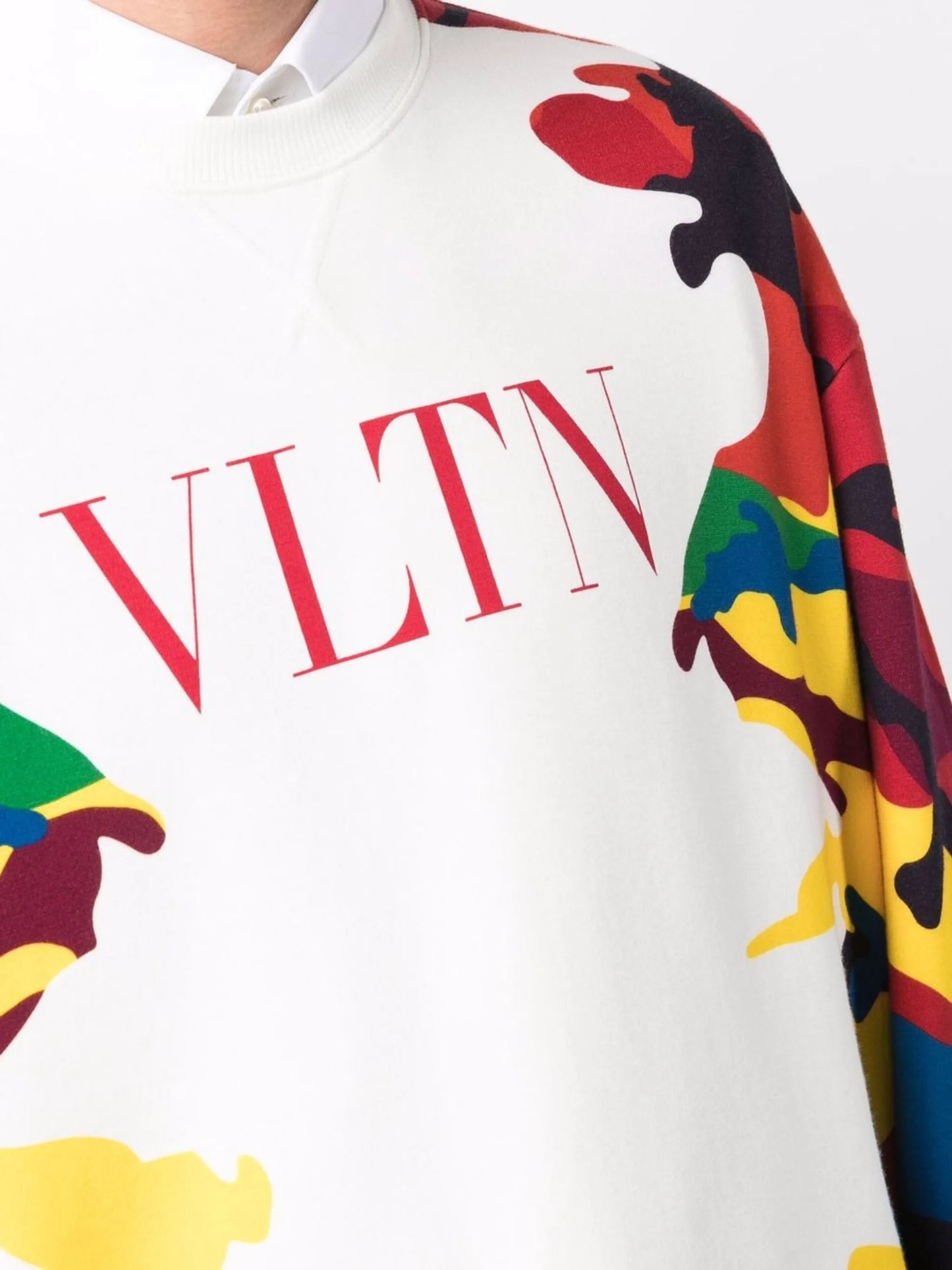 camouflage logo-print sweatshirt