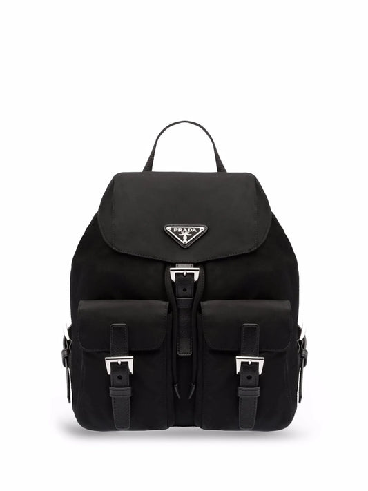 logo-plaque backpack