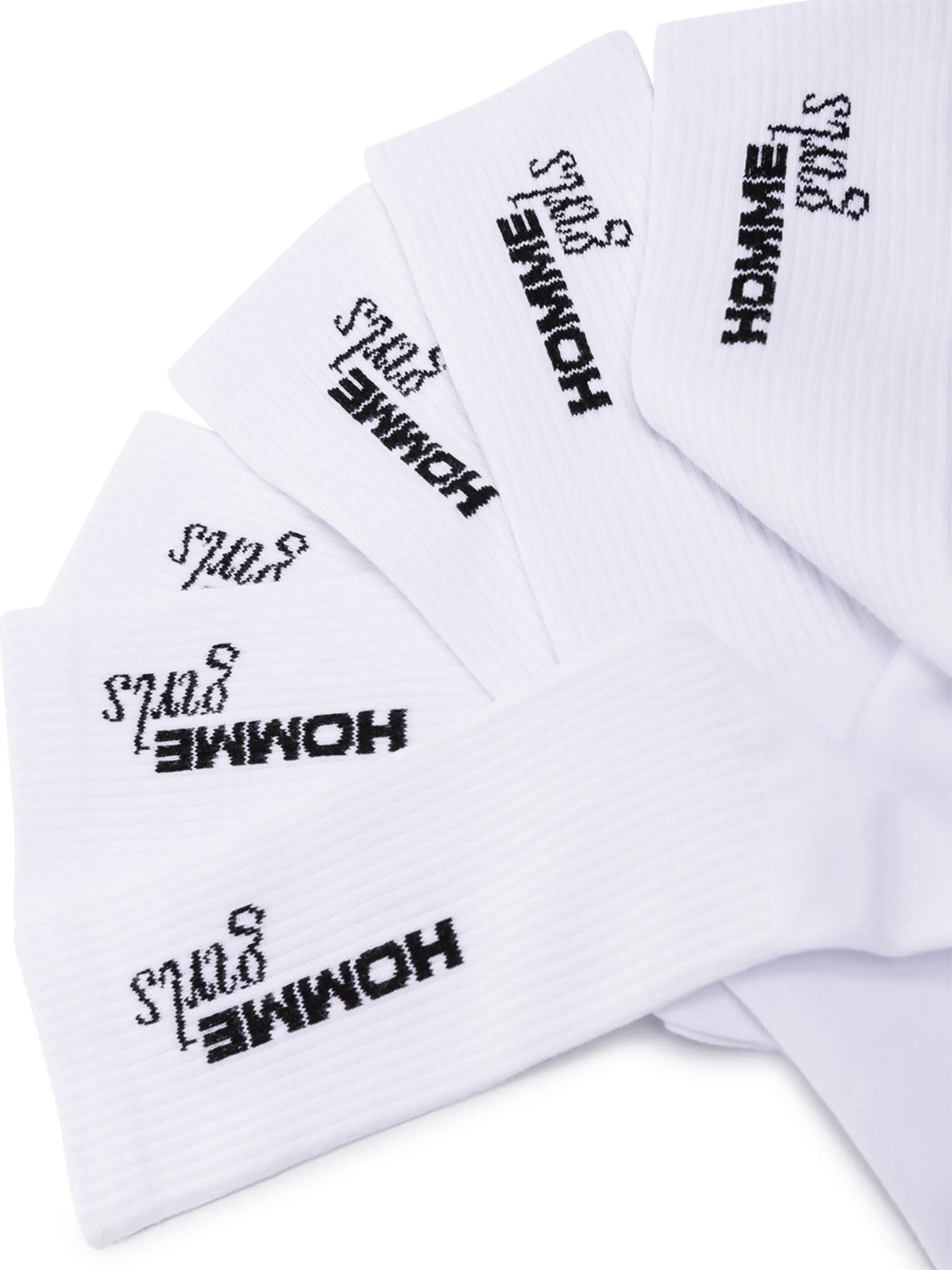 three-pack intarsia logo socks
