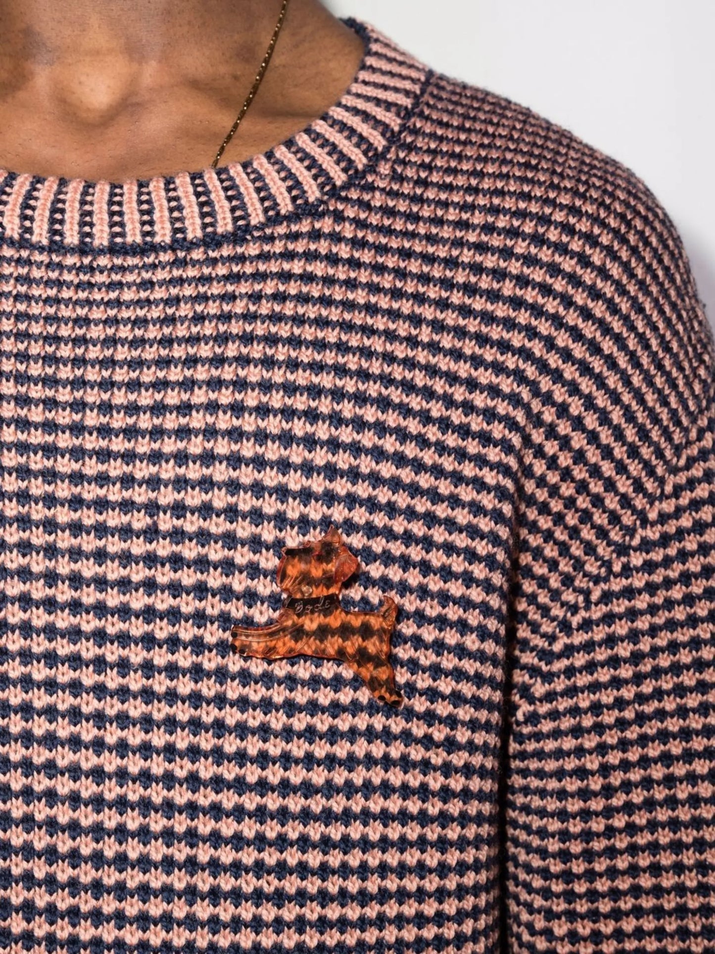 appliqué merino knitted jumper