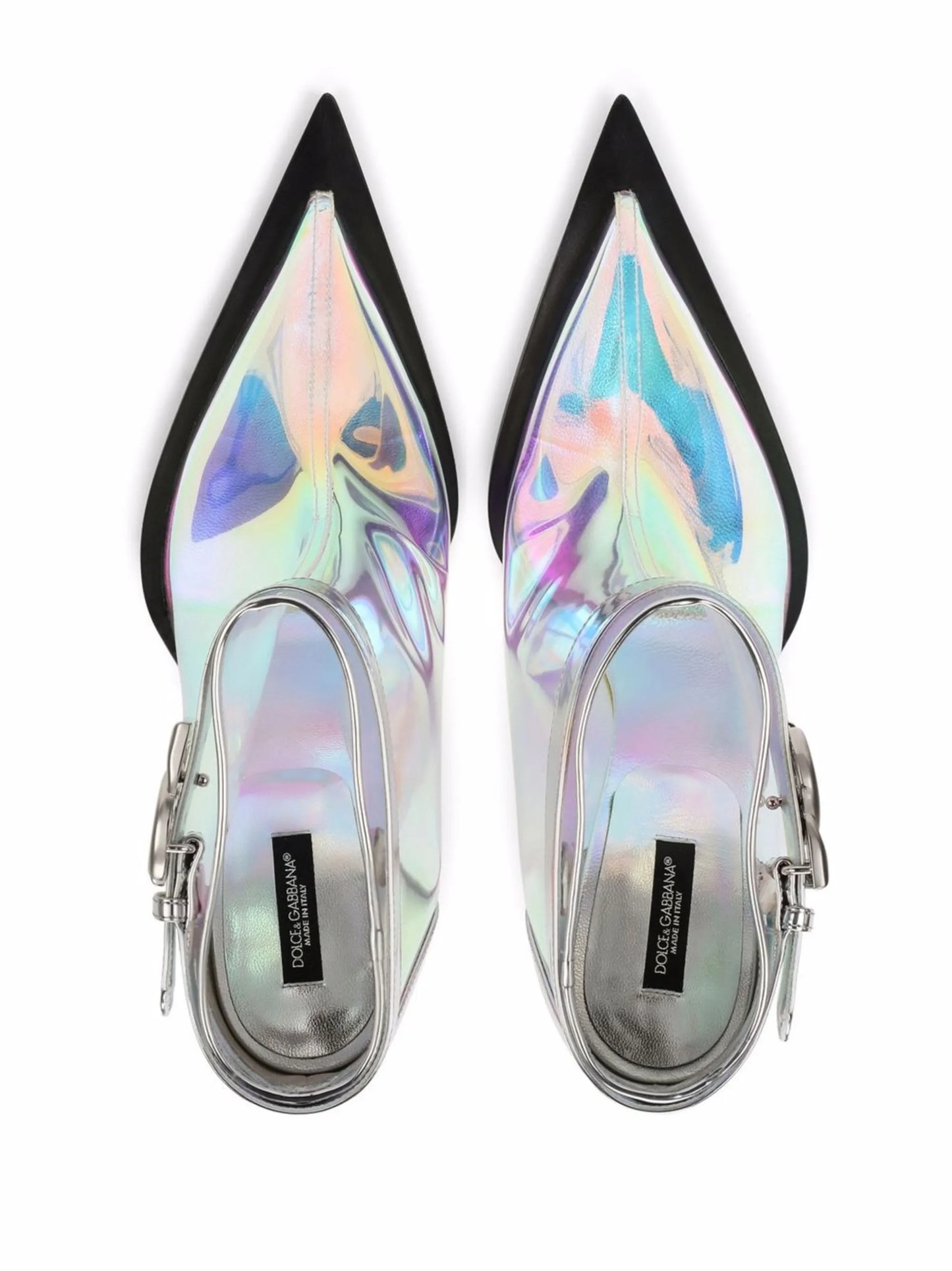 holographic ankle boots