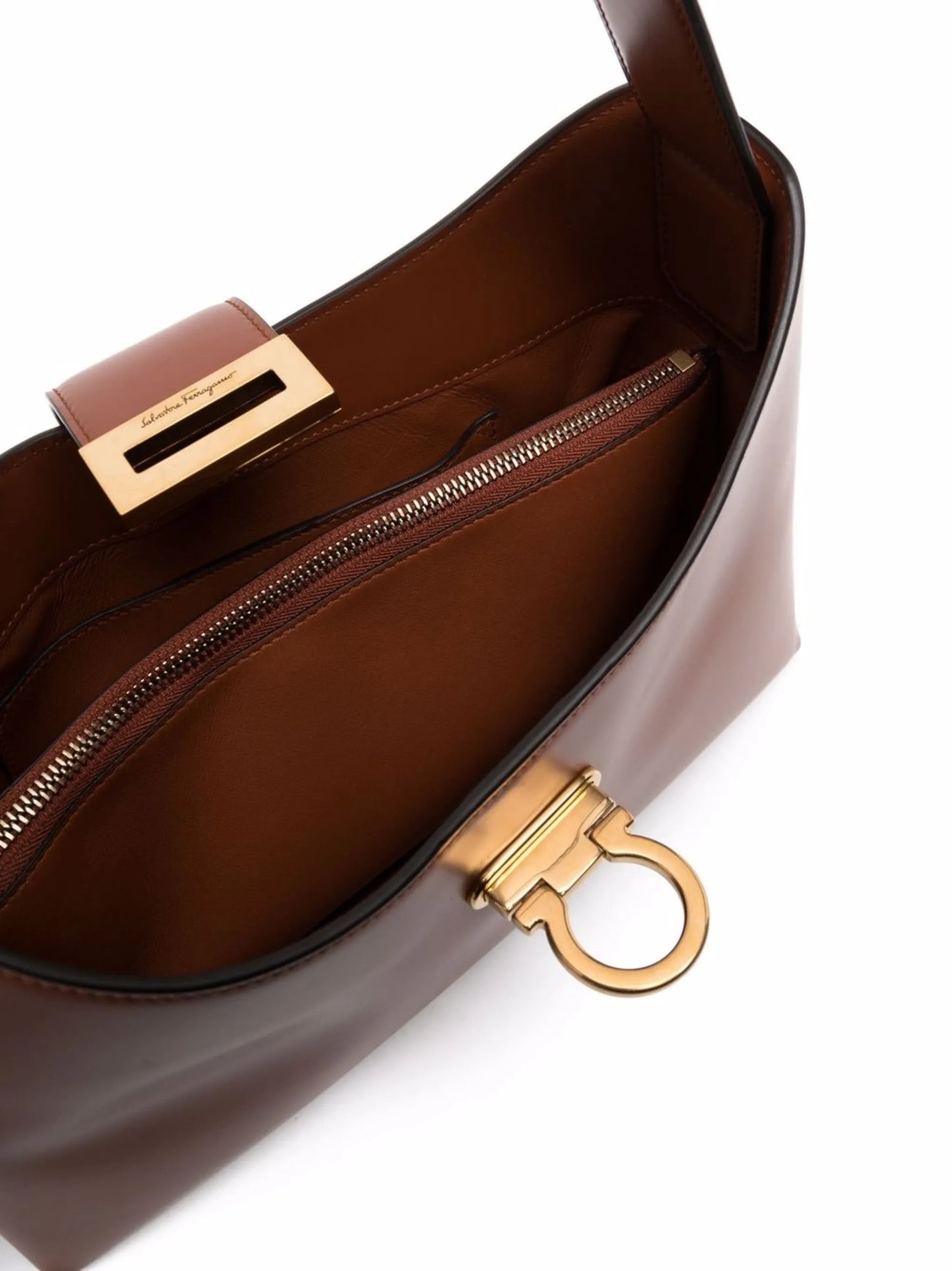 Trifolio leather shoulder bag