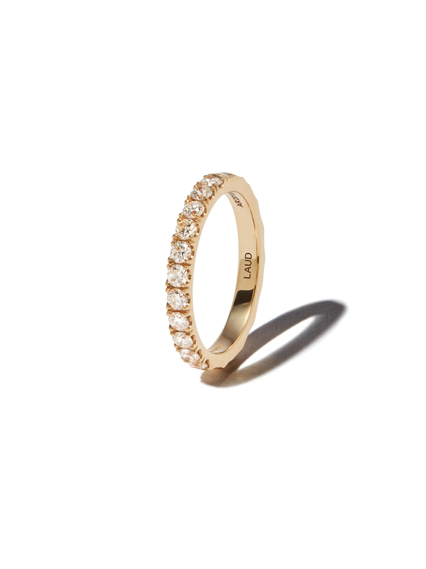 18kt yellow gold Aspect diamond ring