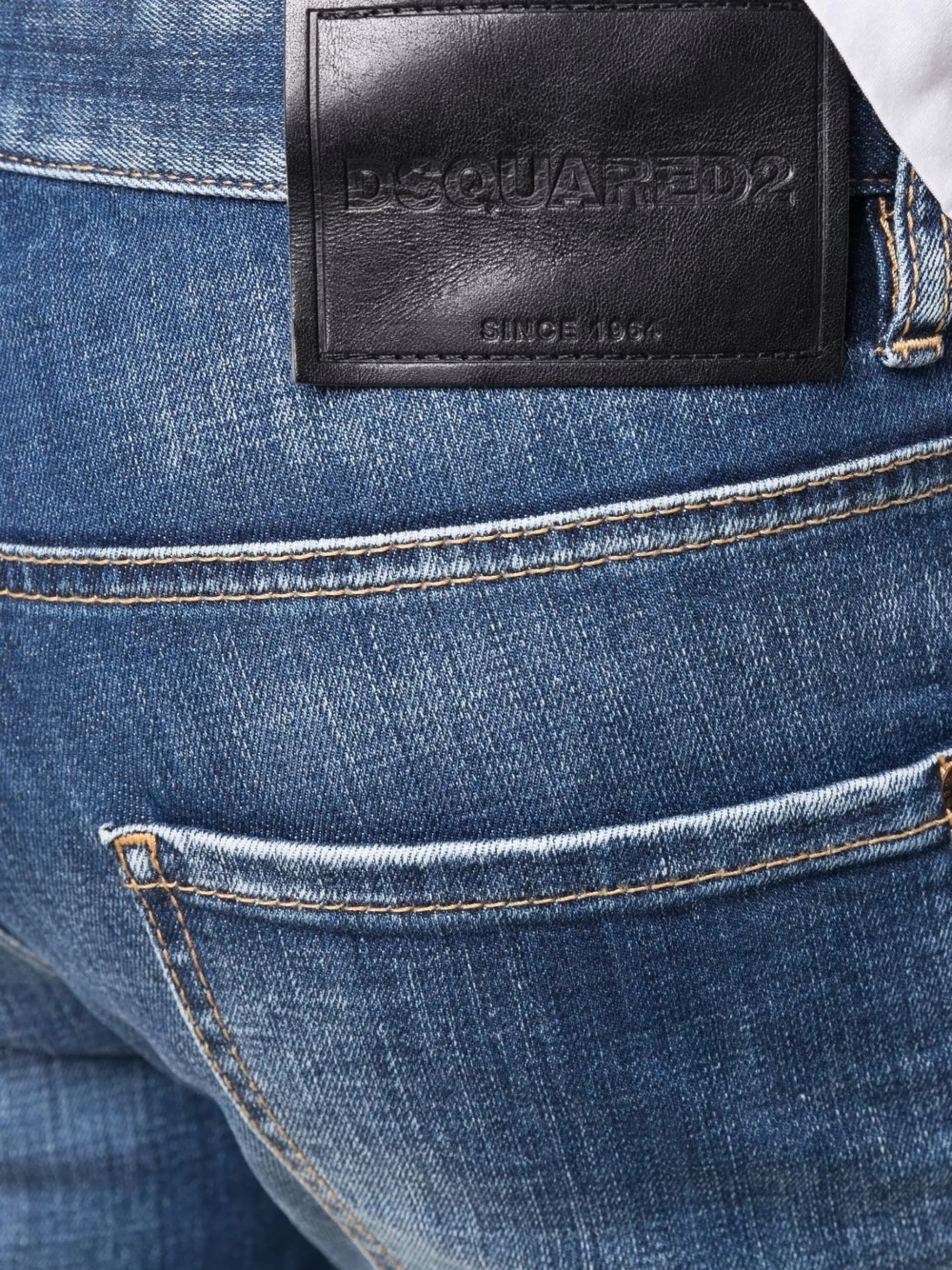 faded-effect skinny jeans