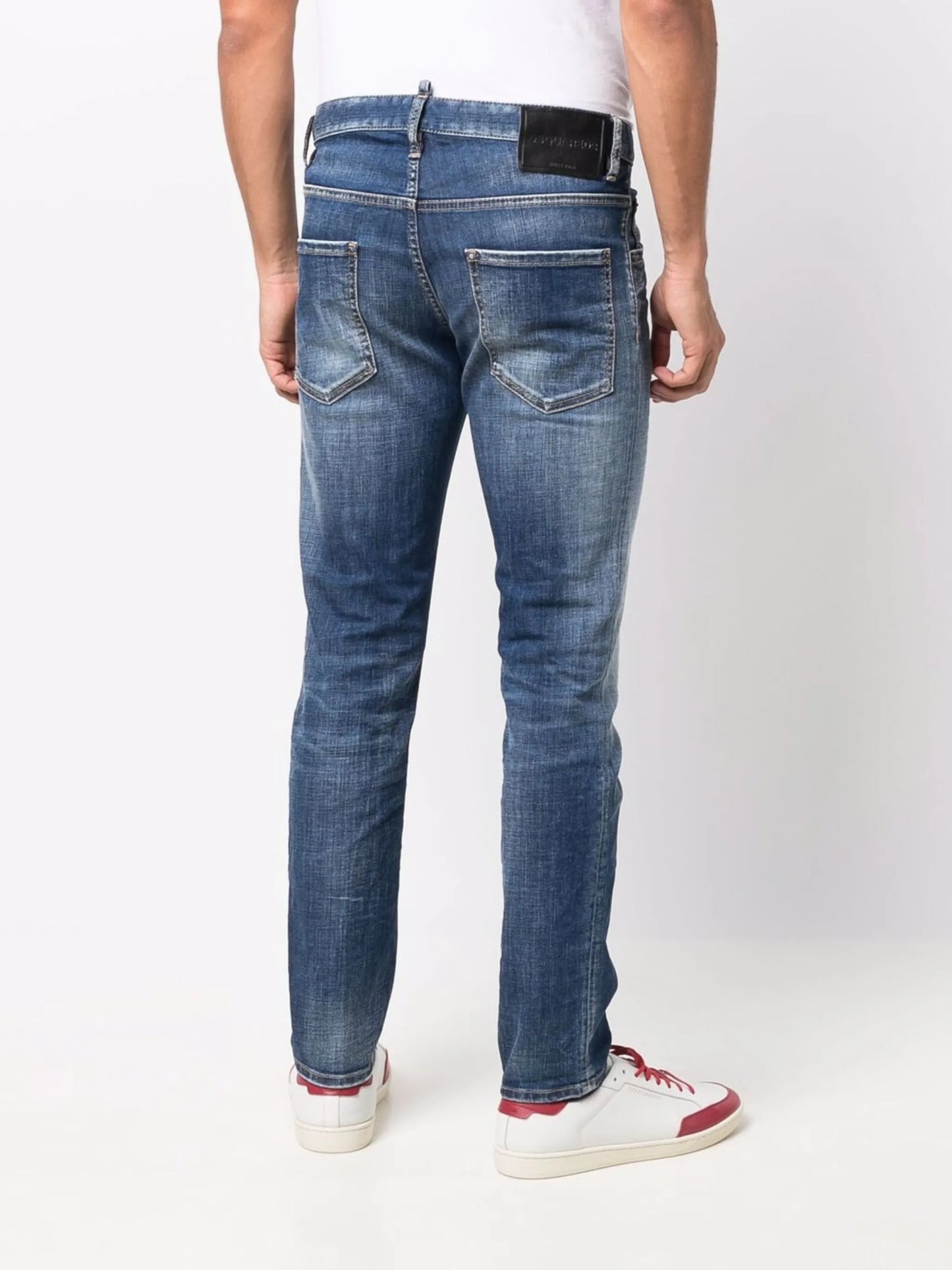 faded-effect skinny jeans