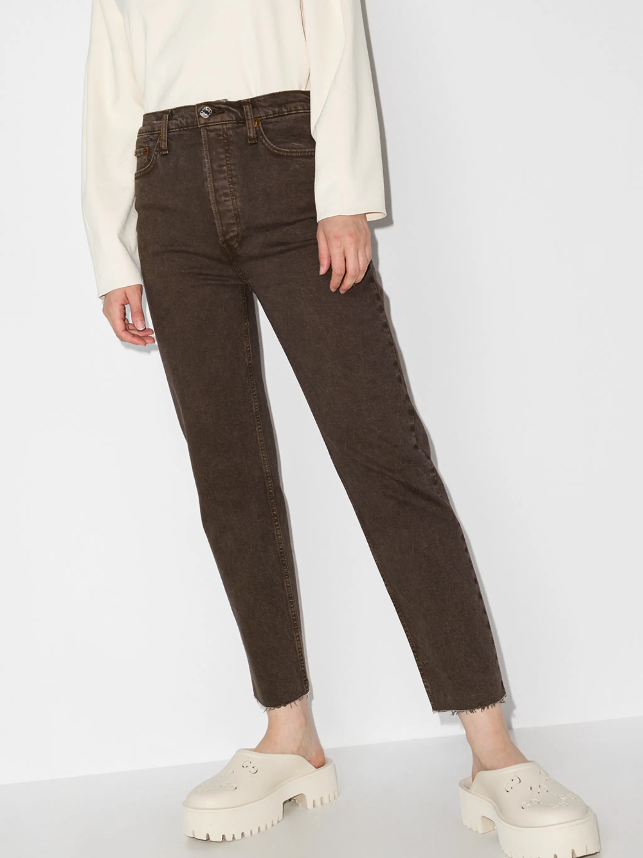 '70s Ultra High cropped jeans