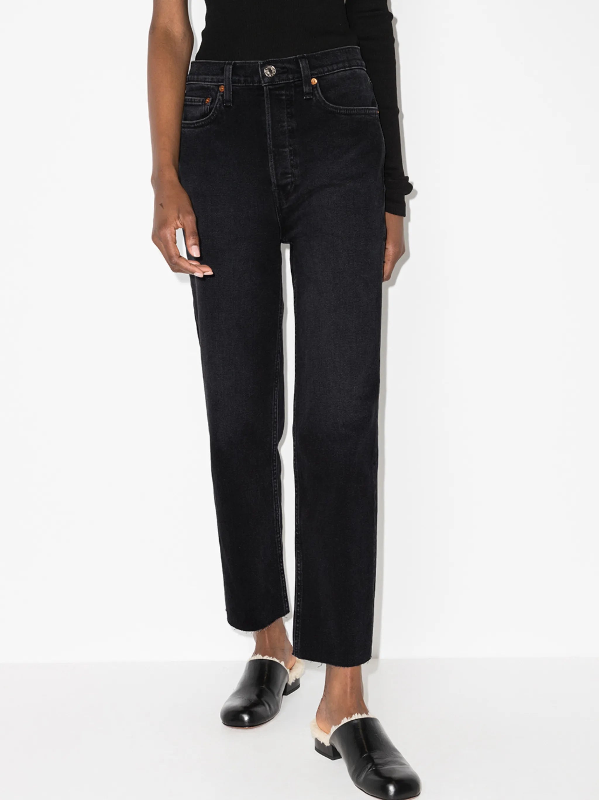 '70s Stone Pipe straight-leg jeans