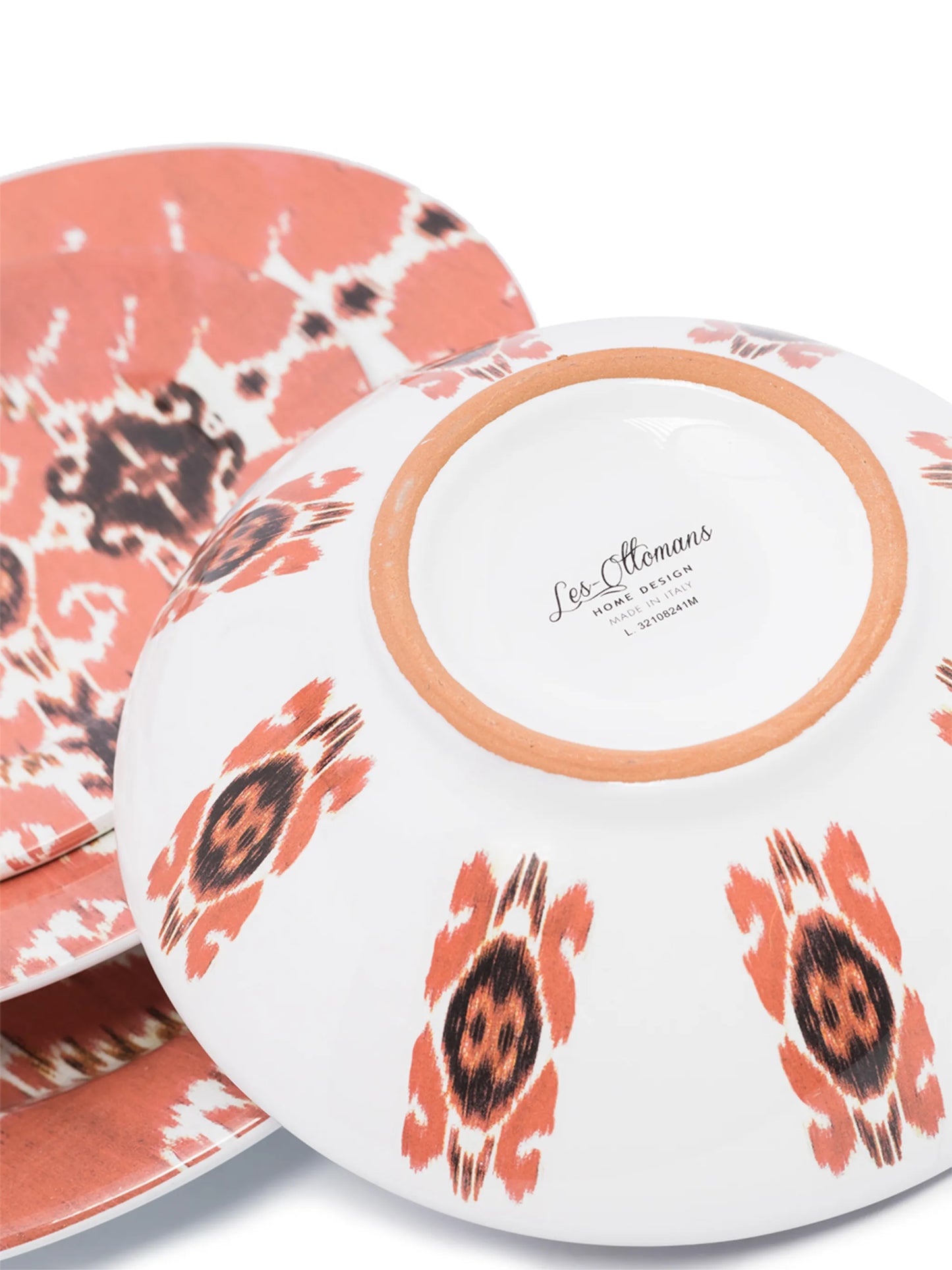 Ikat set of five plates