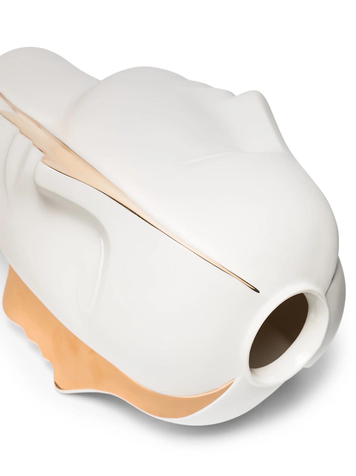 Split ceramic vase