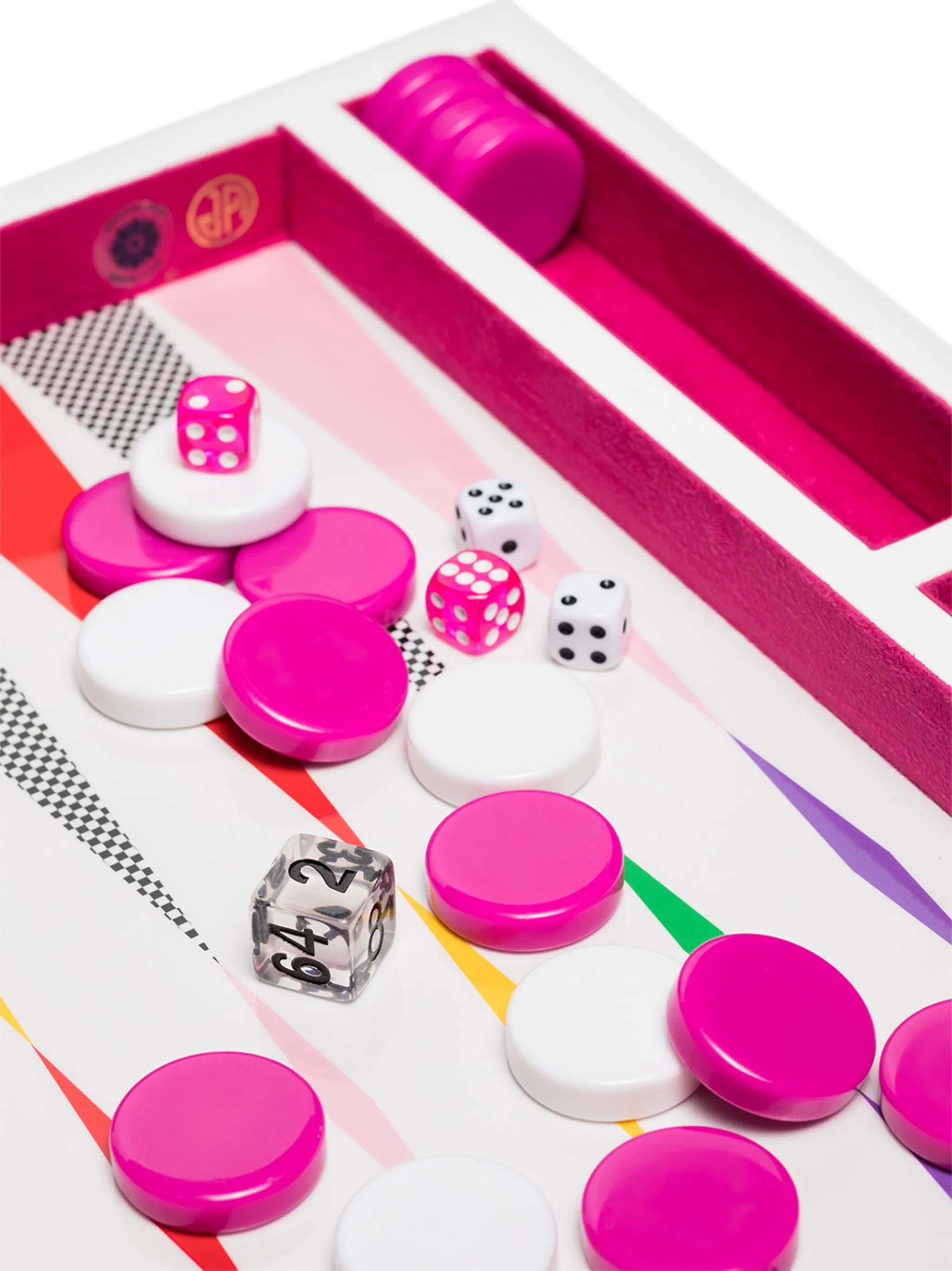 checkboard backgammon set