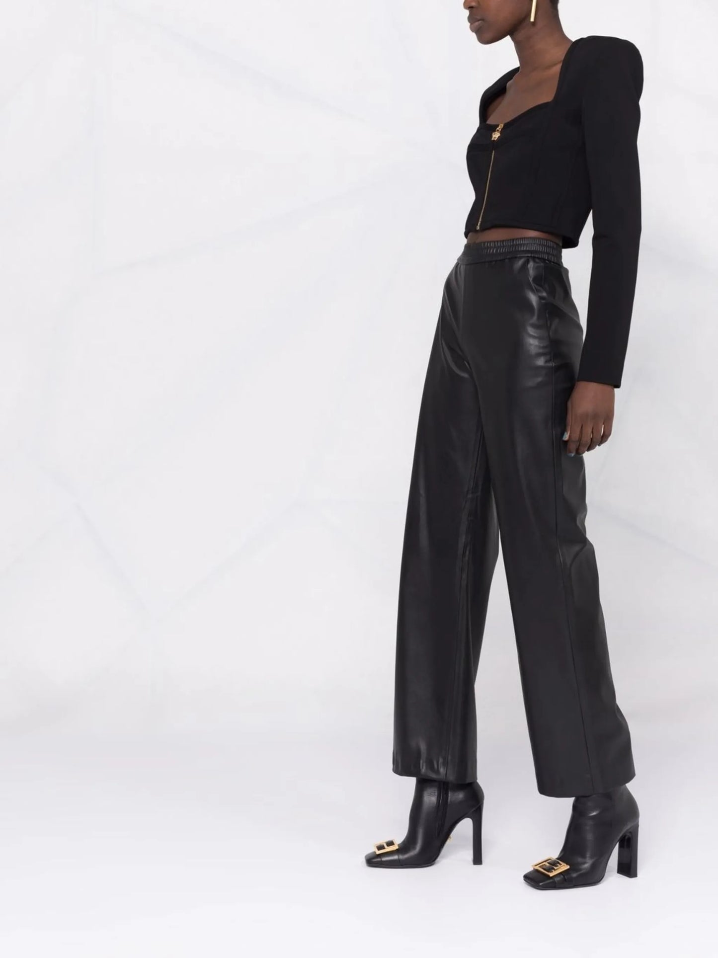 square-neck cropped top