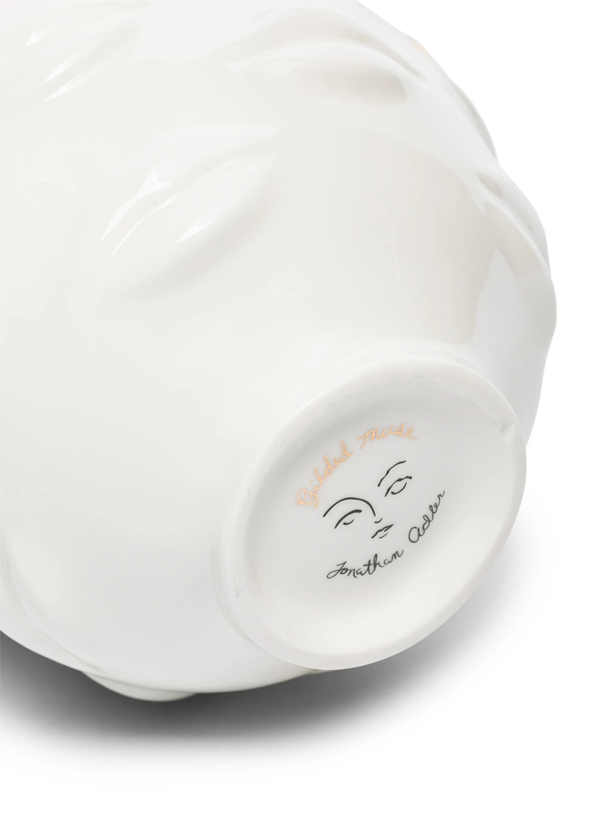 Gilded Gala porcelain vase