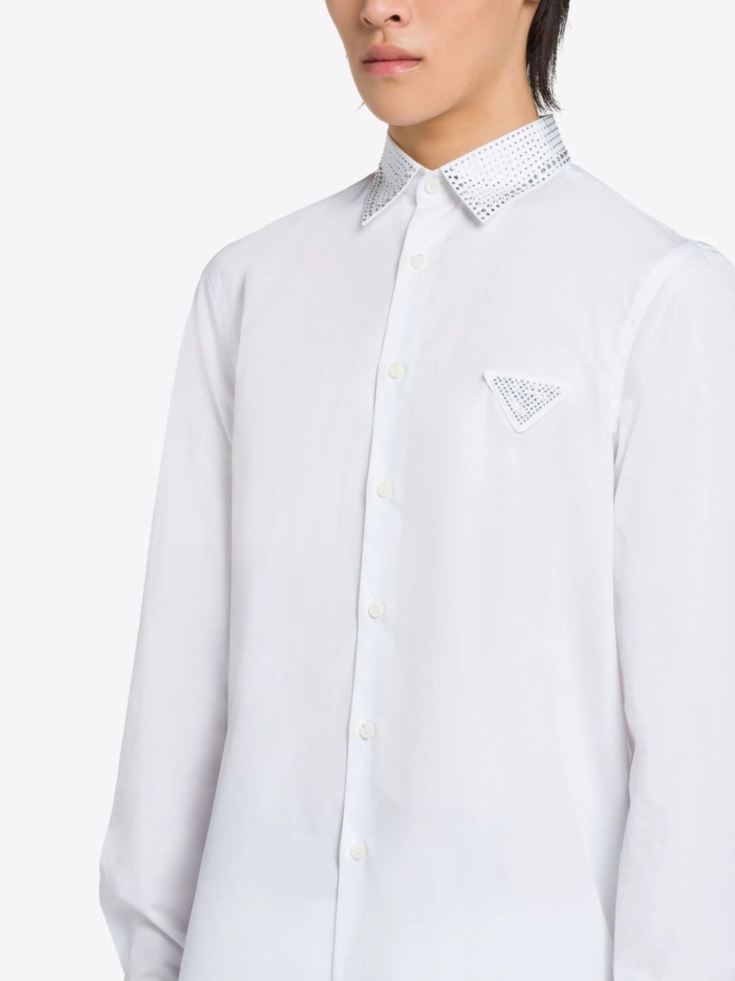 stud-embellished shirt