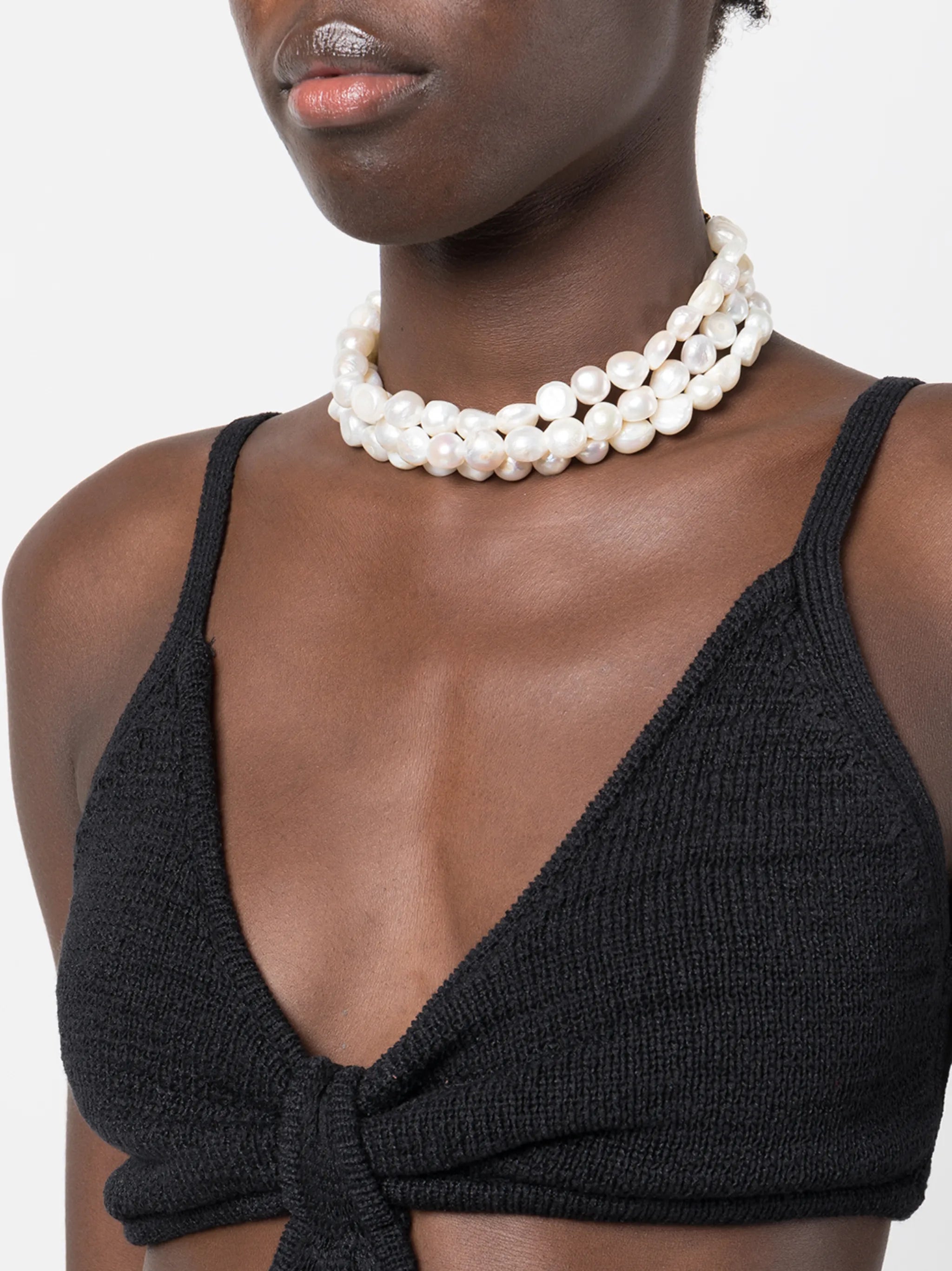 Nora pearl-embellished choker necklace