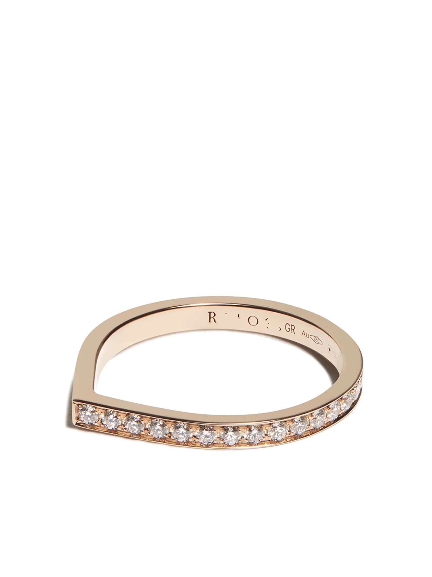 18kt rose gold Antifer diamond ring